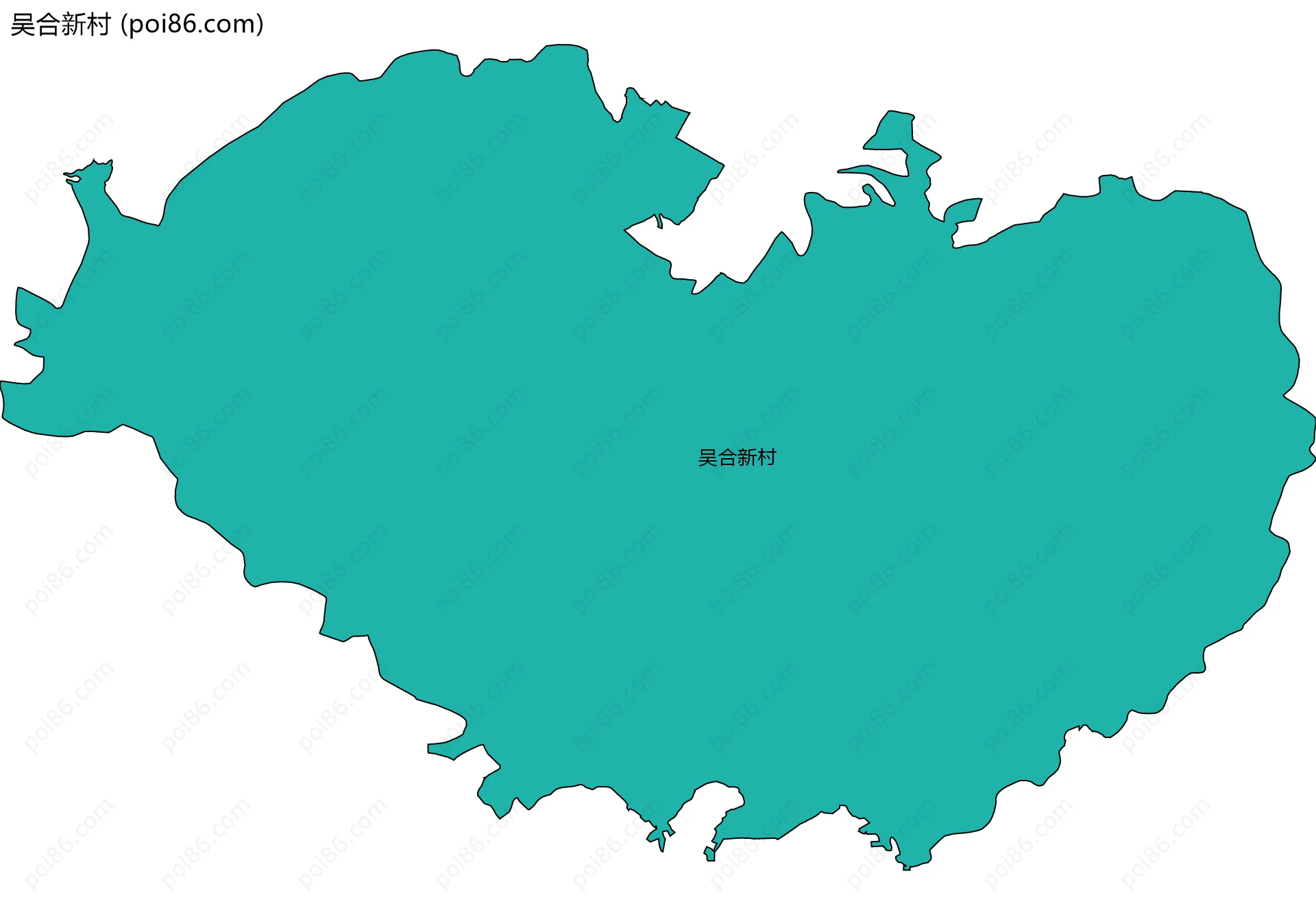 吴合新村边界地图