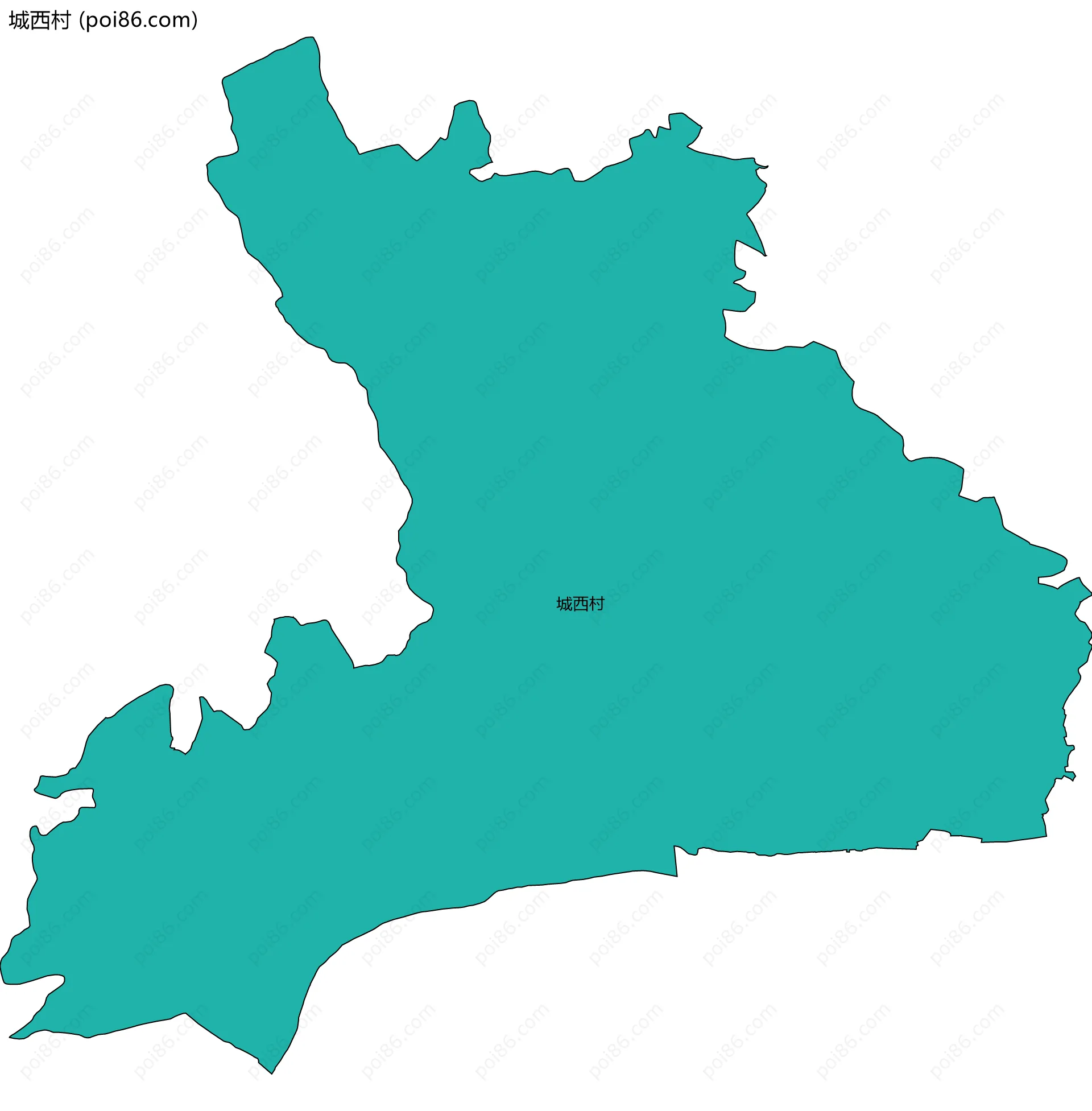 城西村边界地图