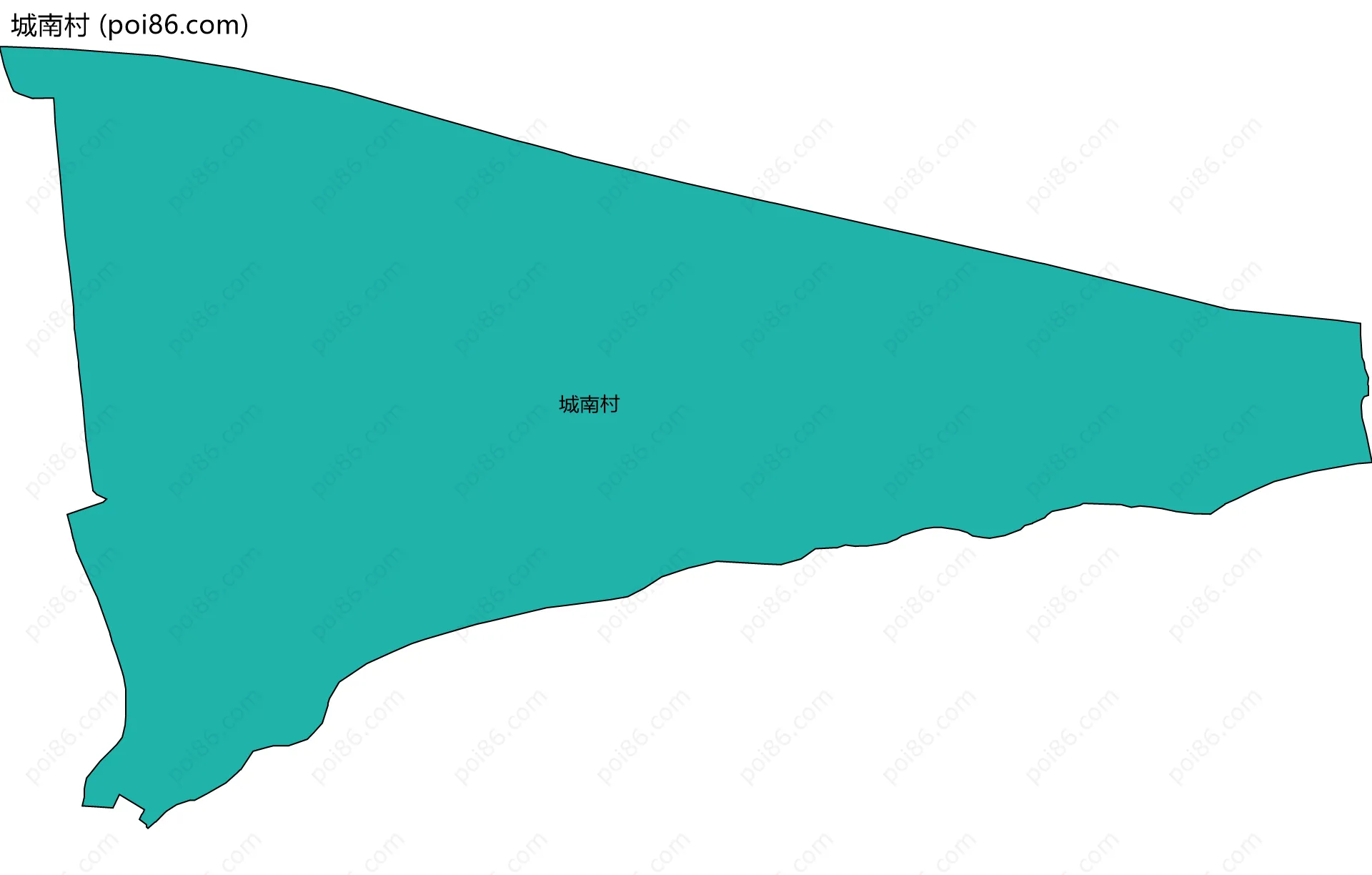 城南村边界地图