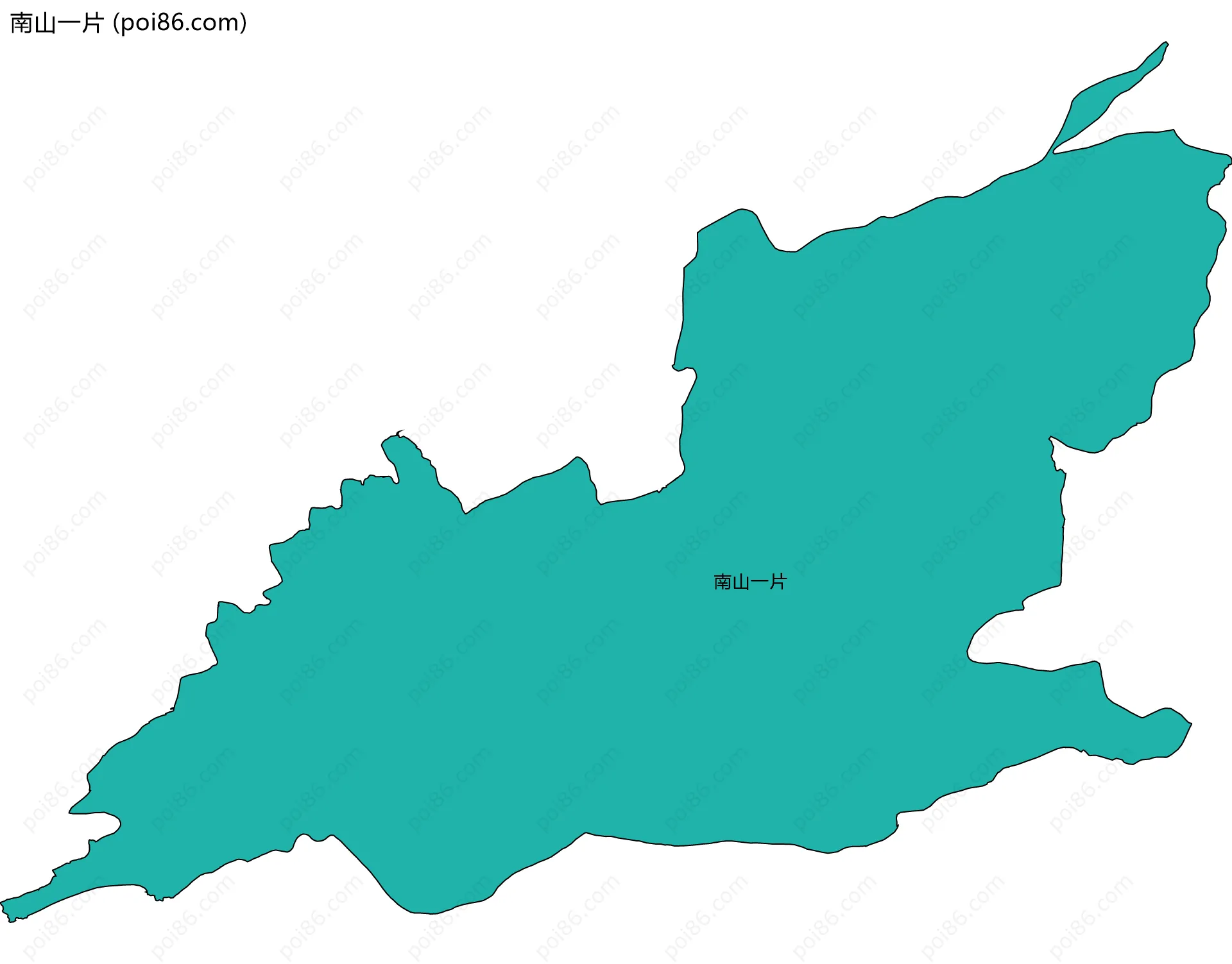 南山一片边界地图