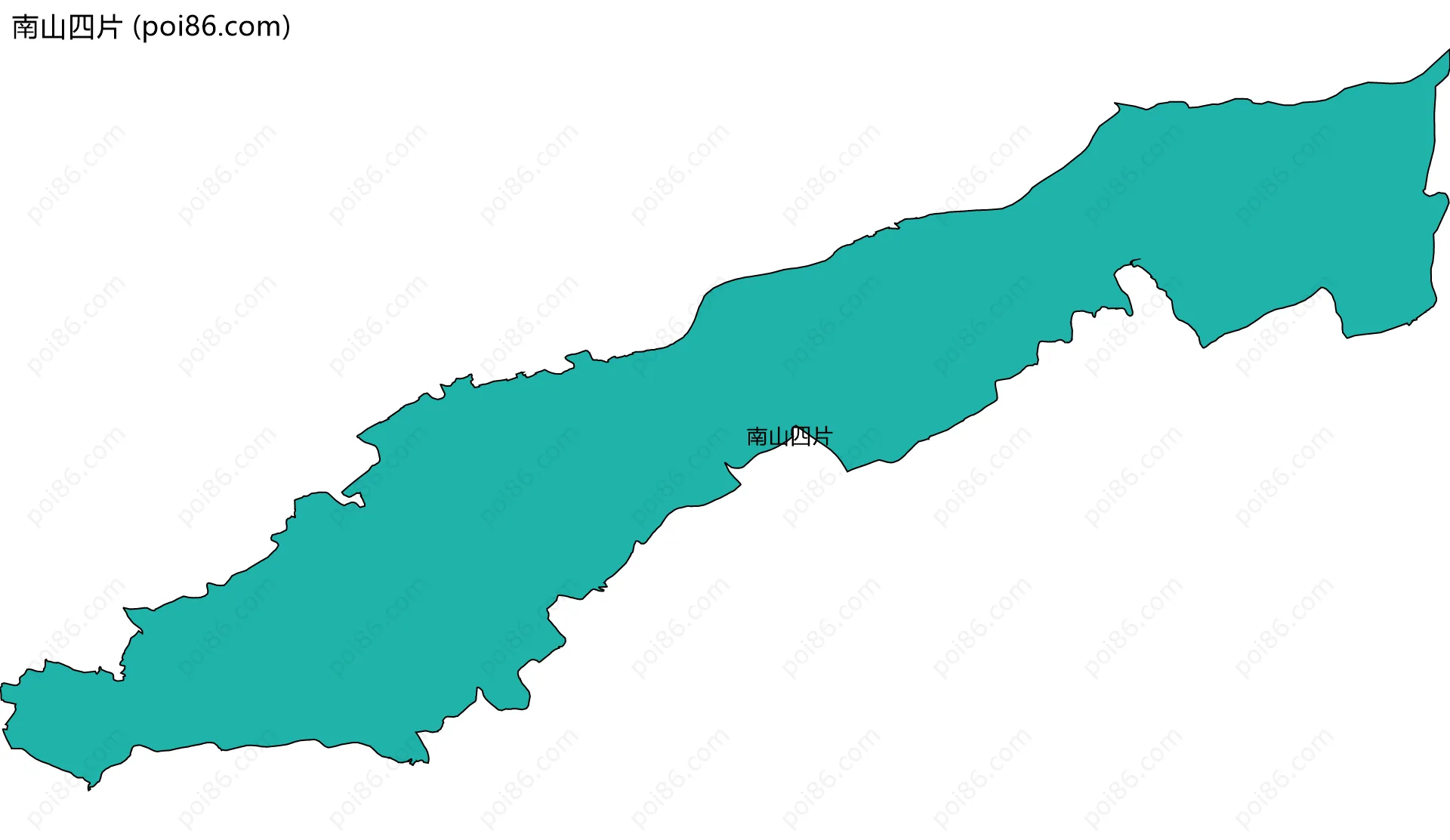 南山四片边界地图