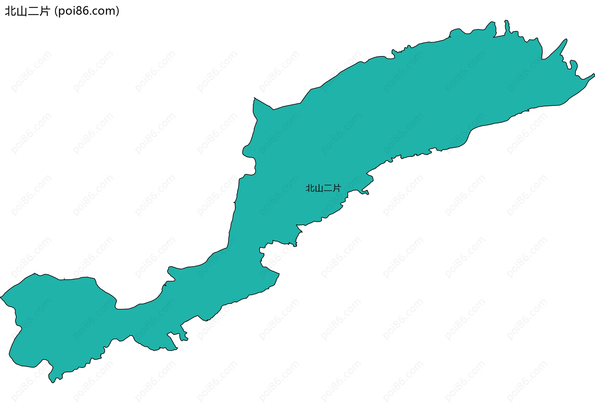 北山二片边界地图