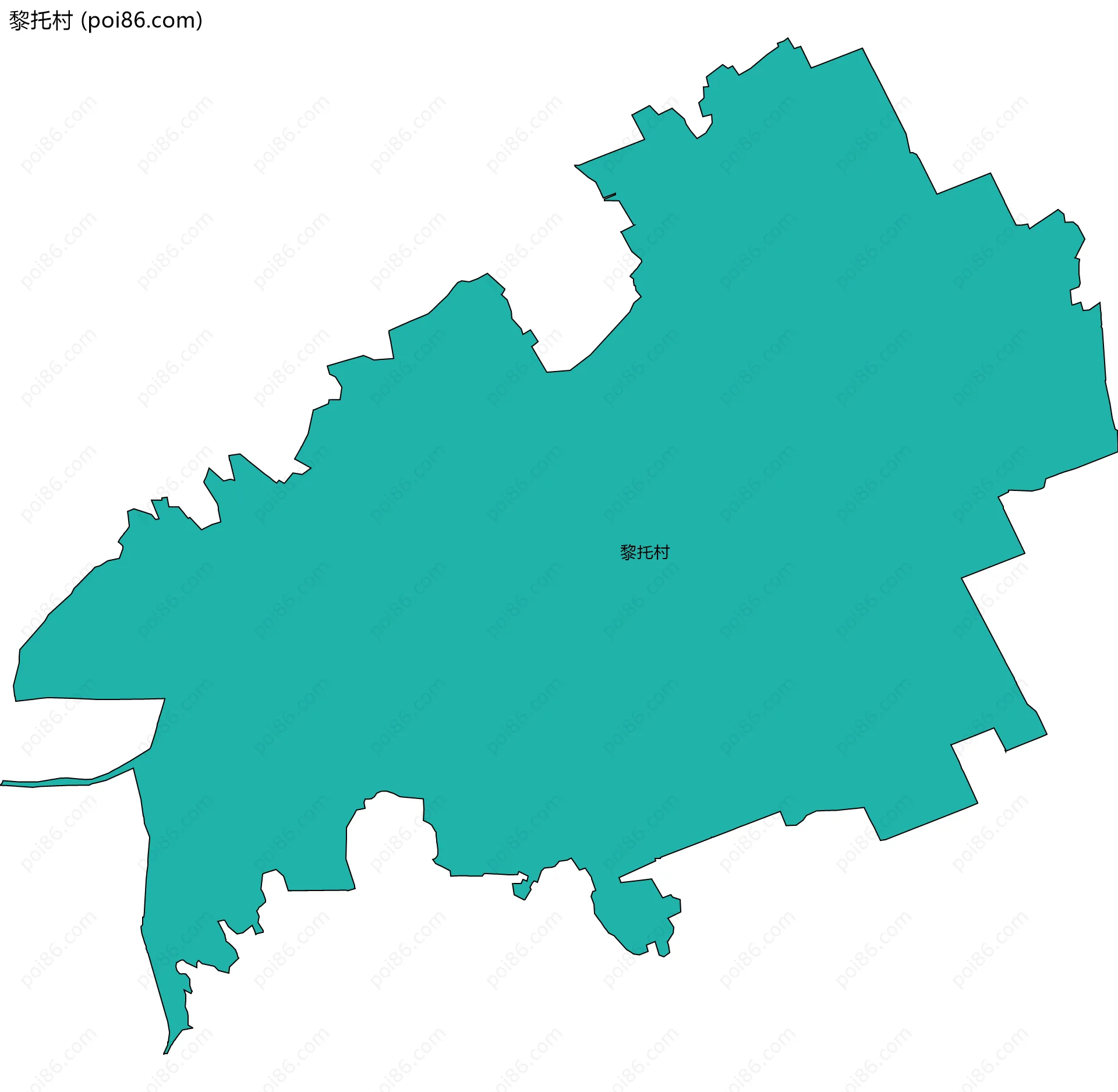 黎托村边界地图