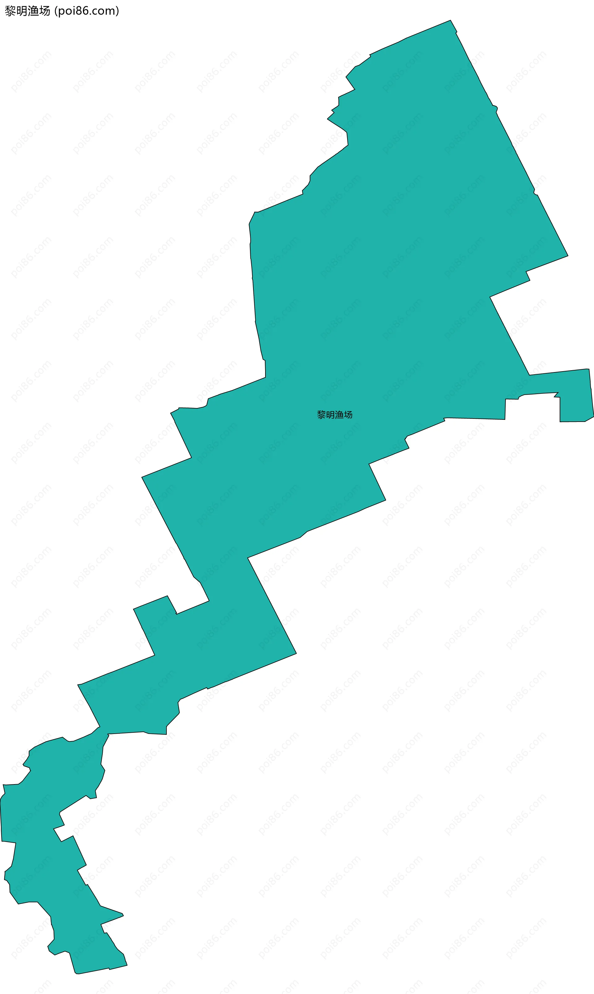 黎明渔场边界地图