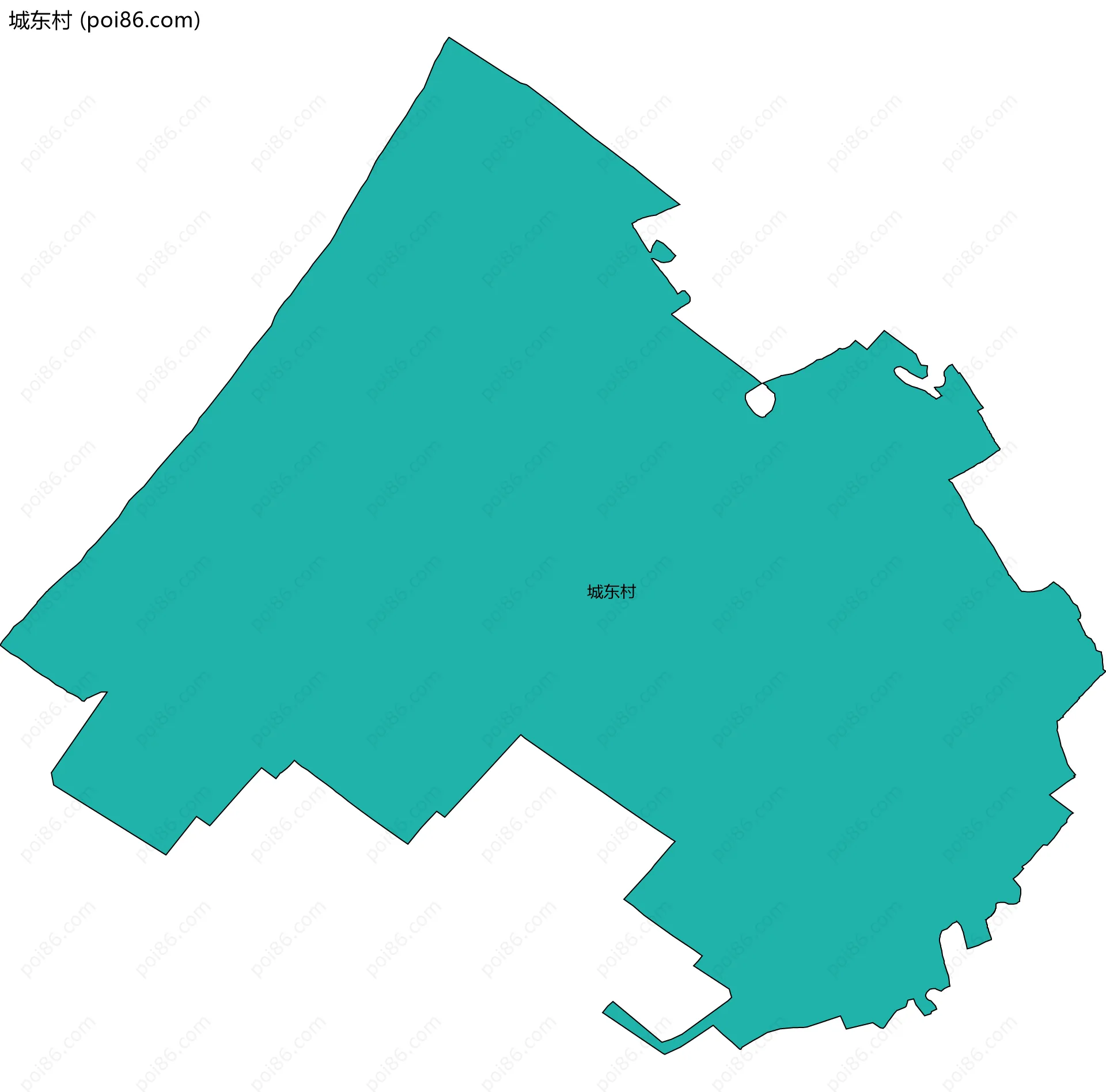 城东村边界地图