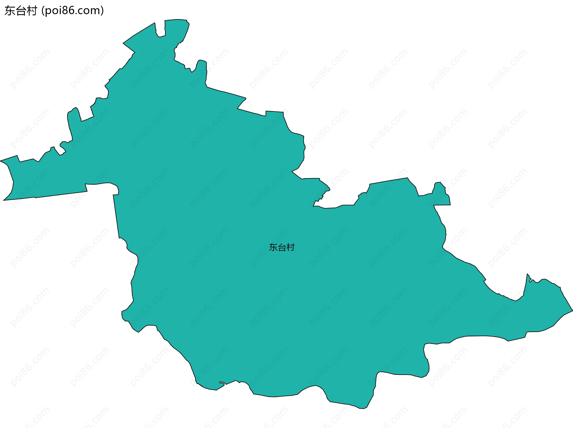 东台村边界地图