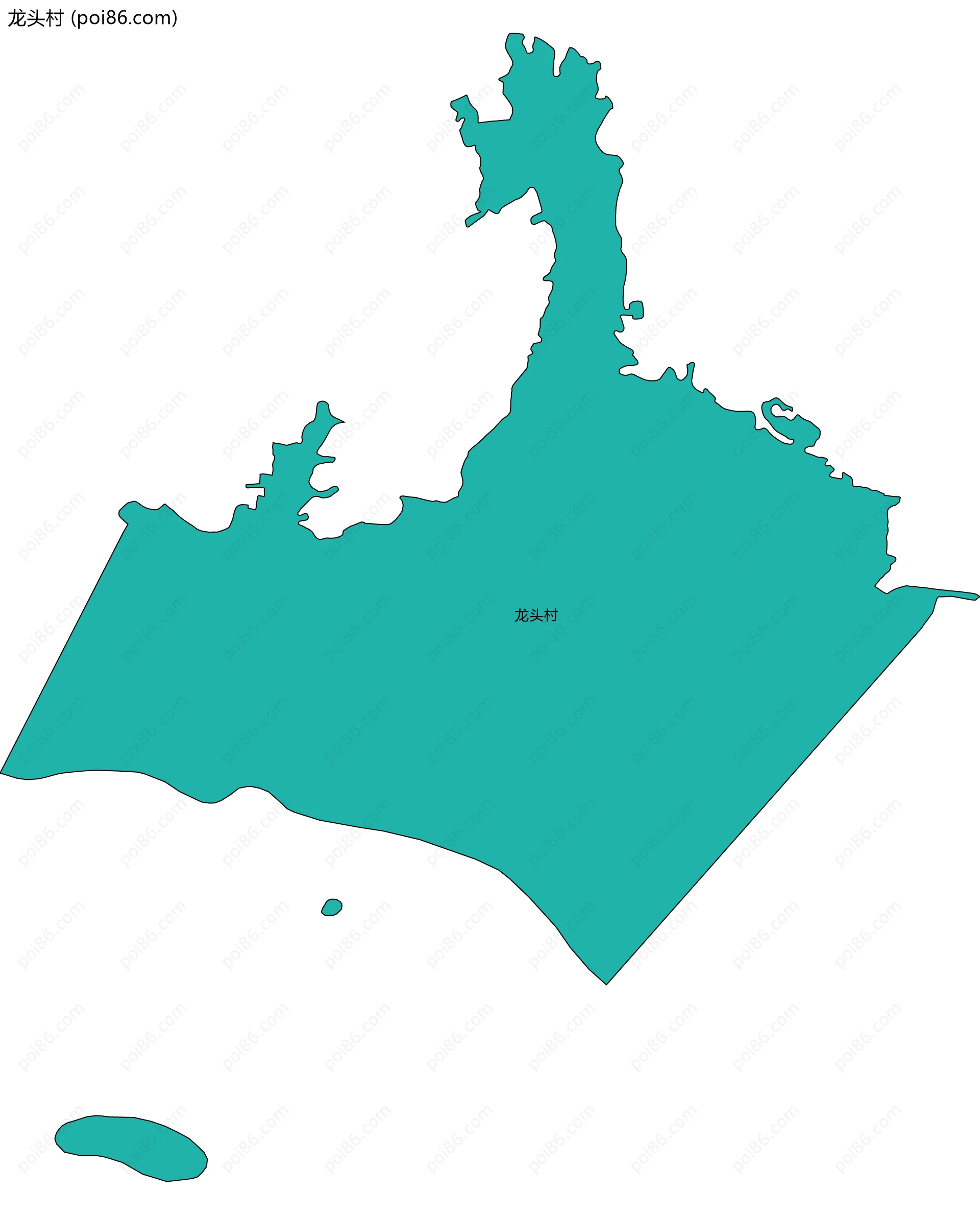 龙头村边界地图