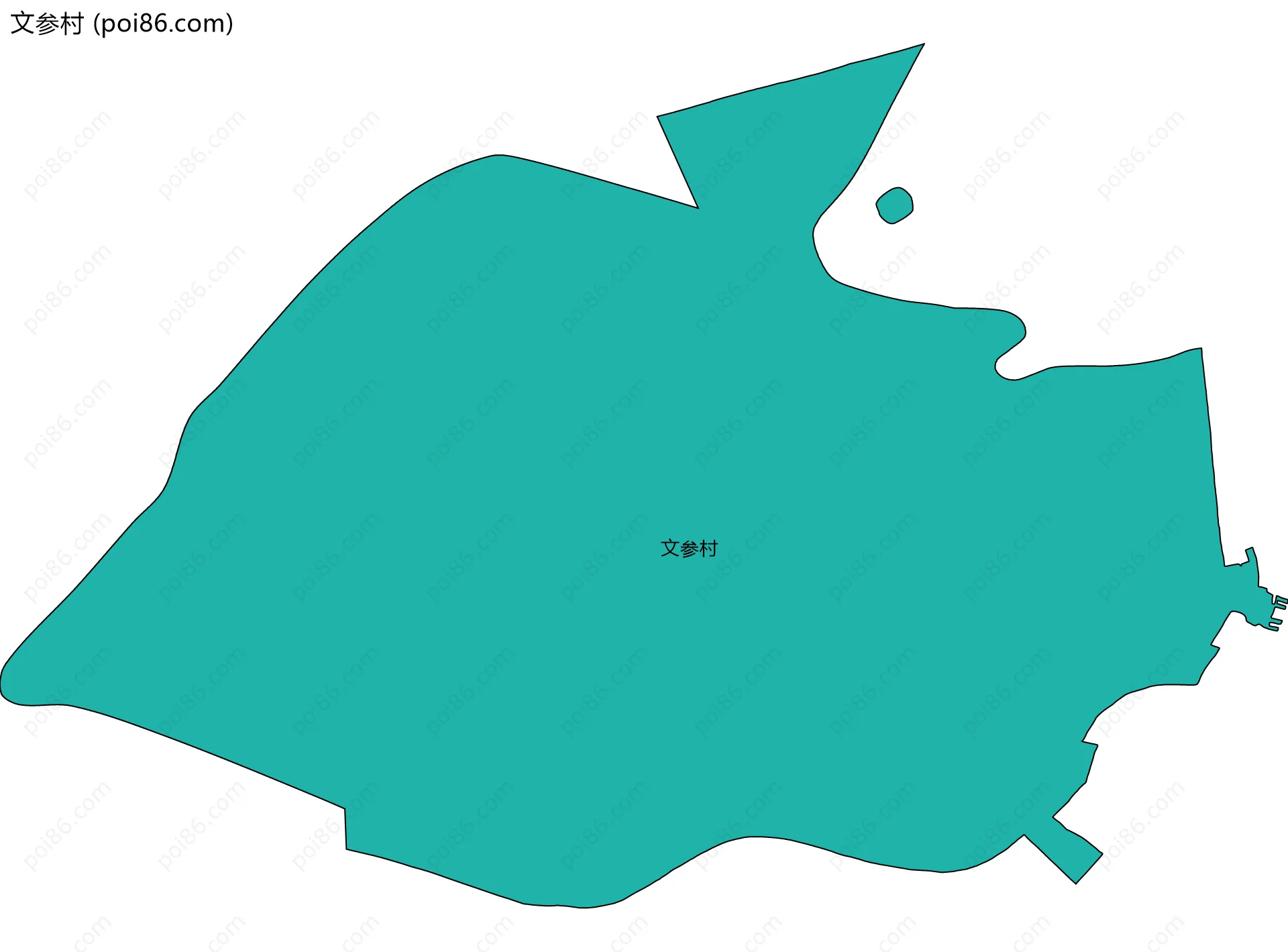 文参村边界地图