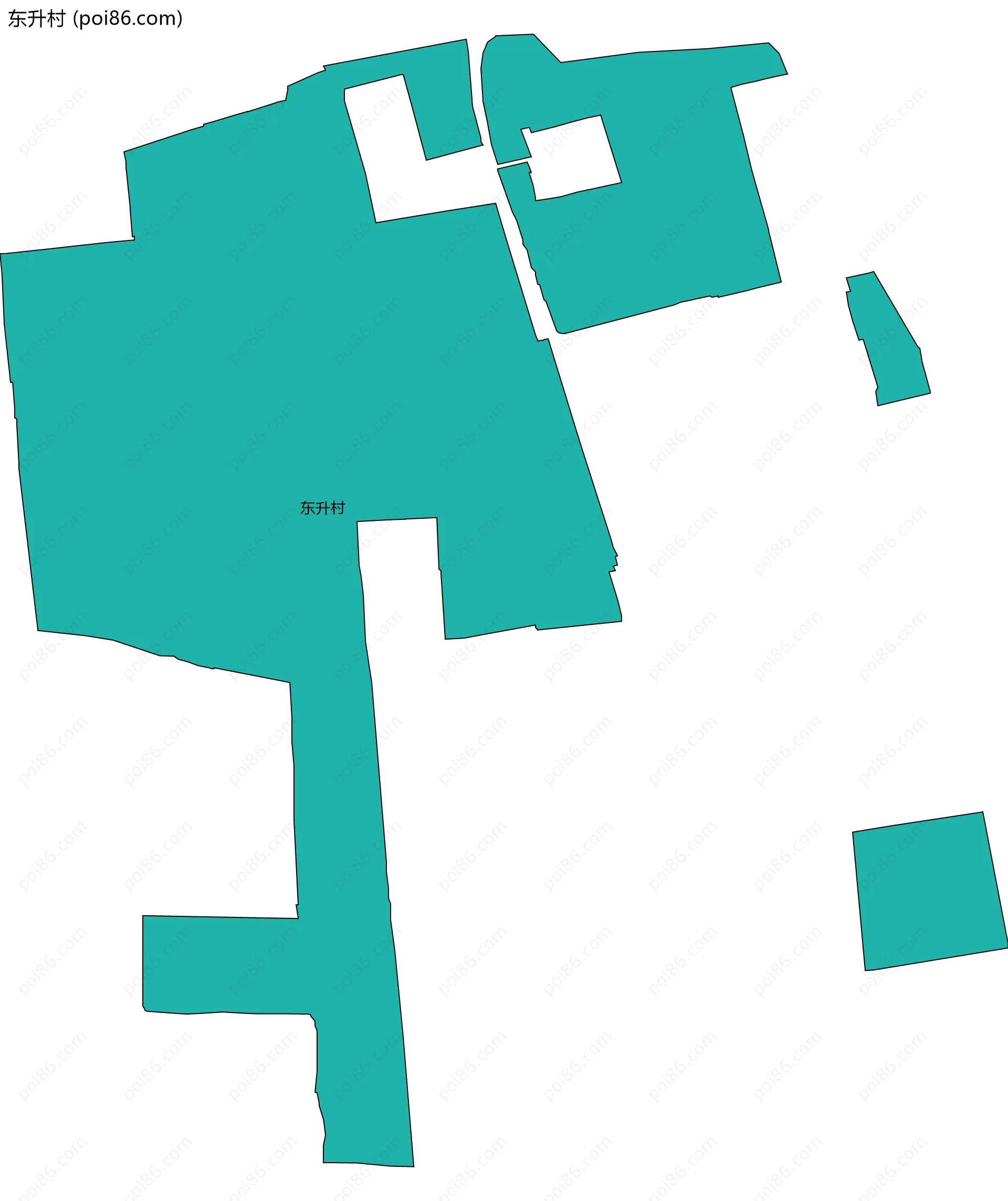 东升村边界地图