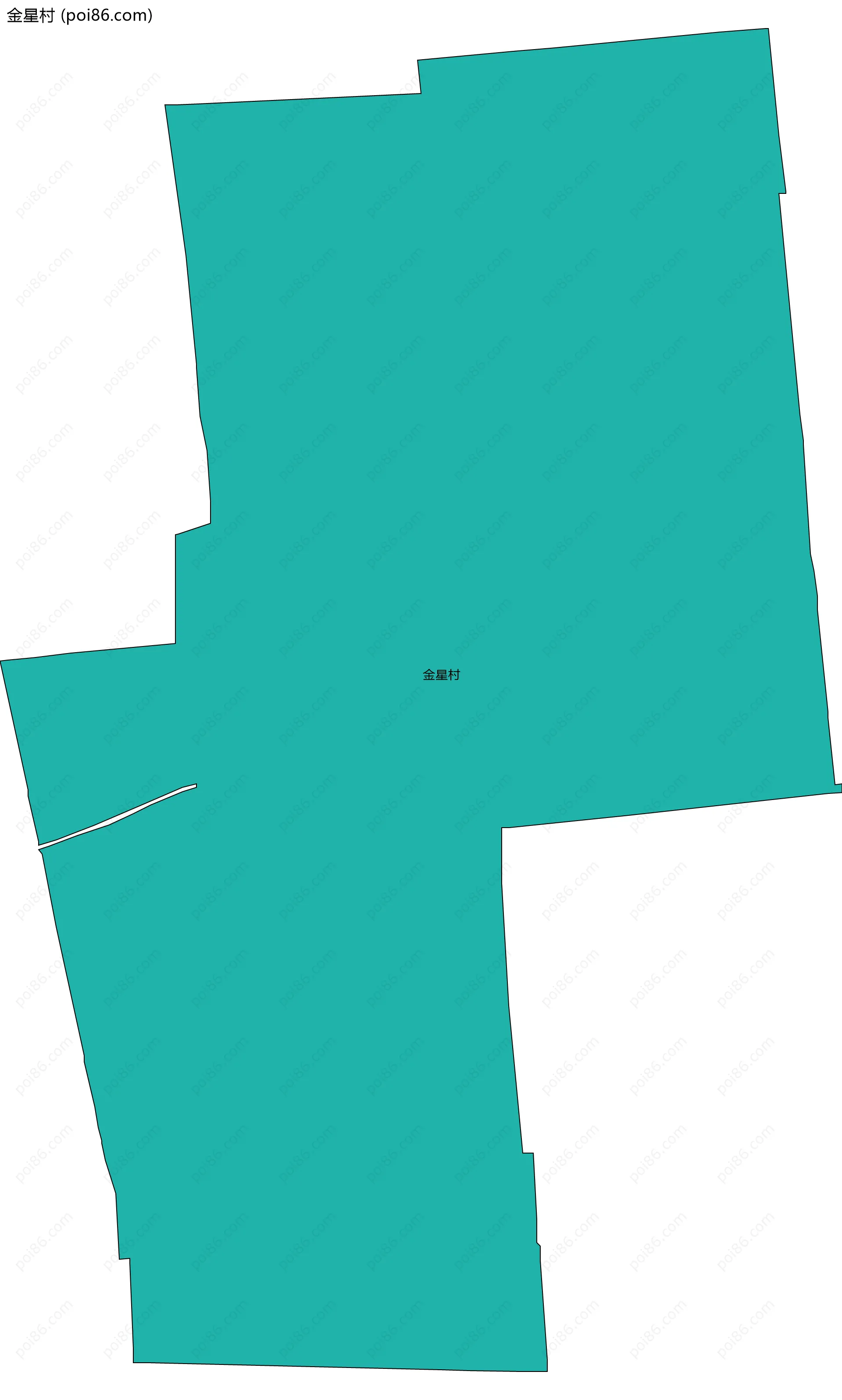 金星村边界地图