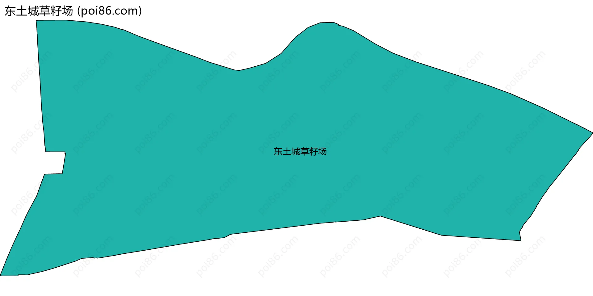 东土城草籽场边界地图