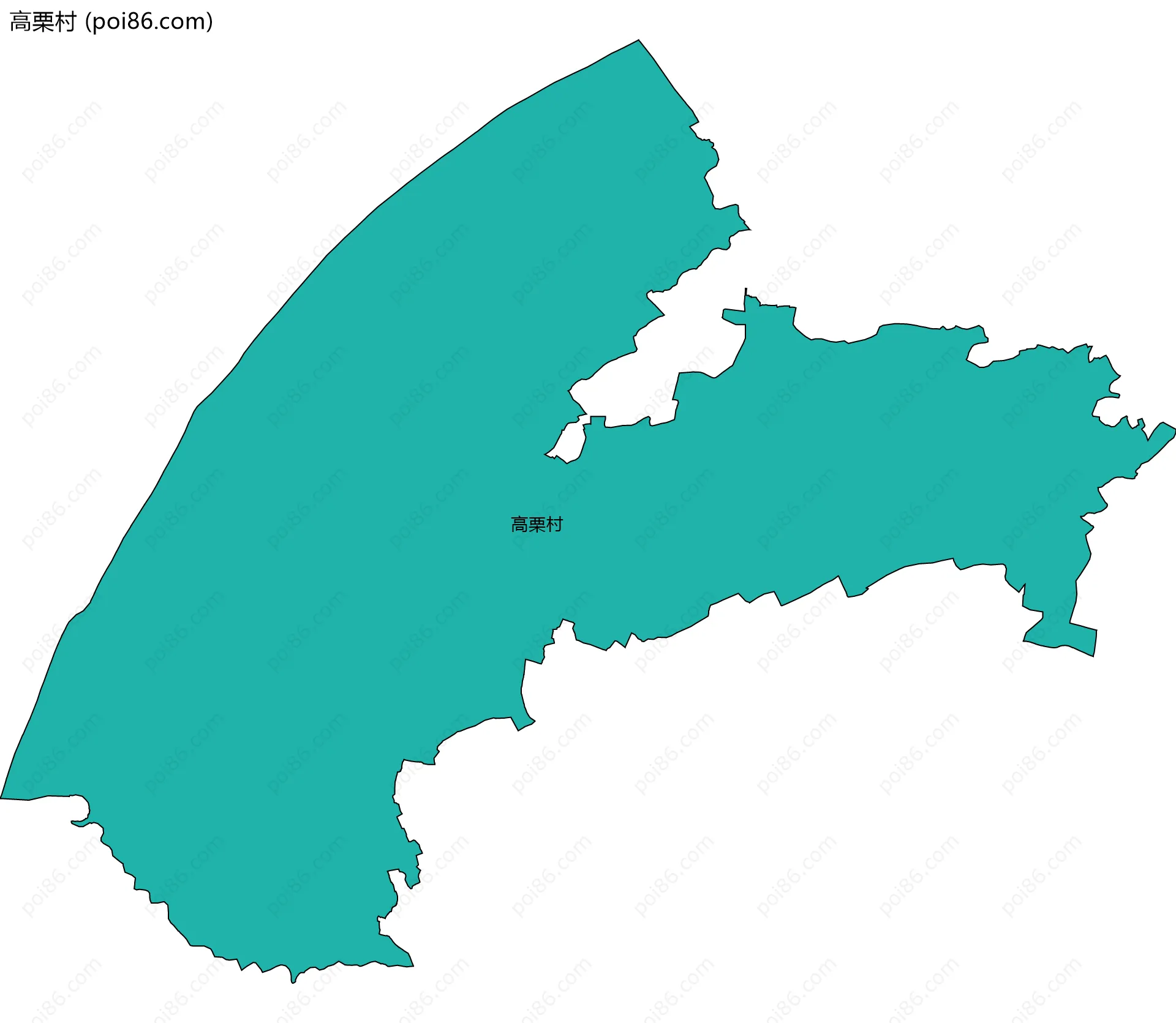 高栗村边界地图