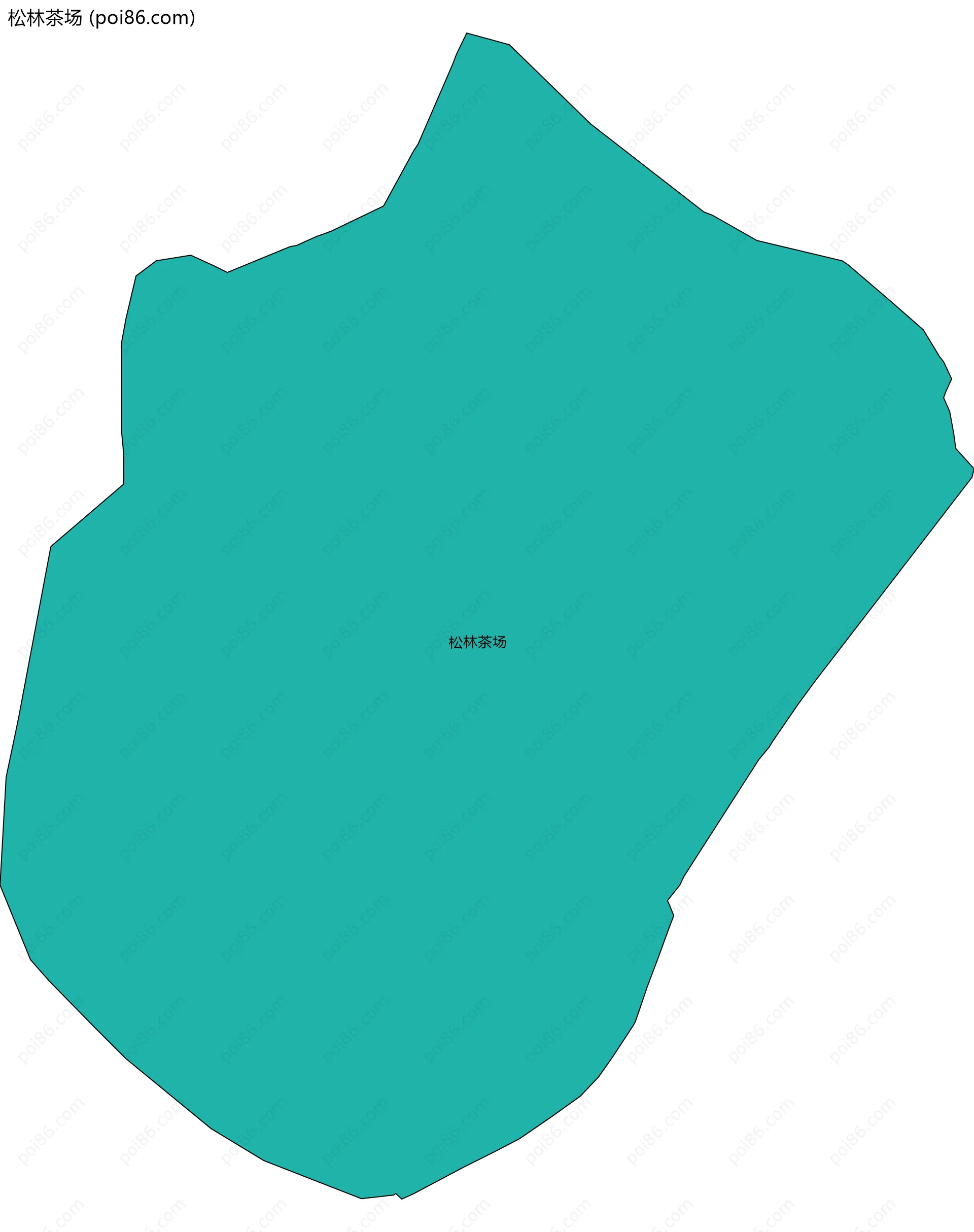 松林茶场边界地图