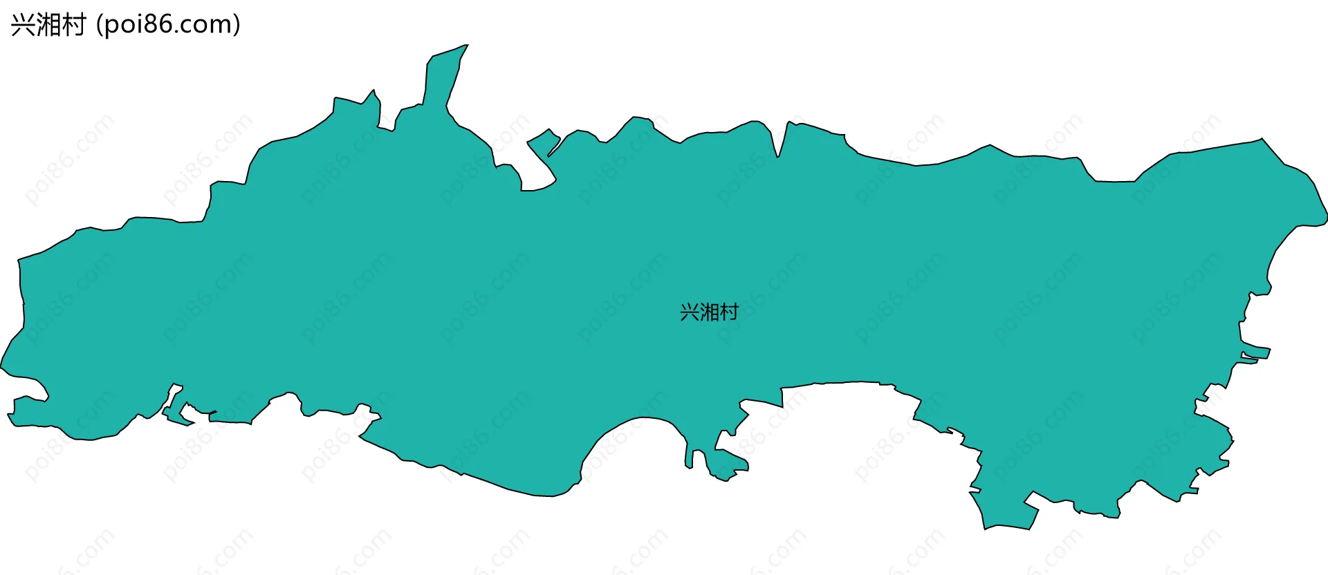 兴湘村边界地图