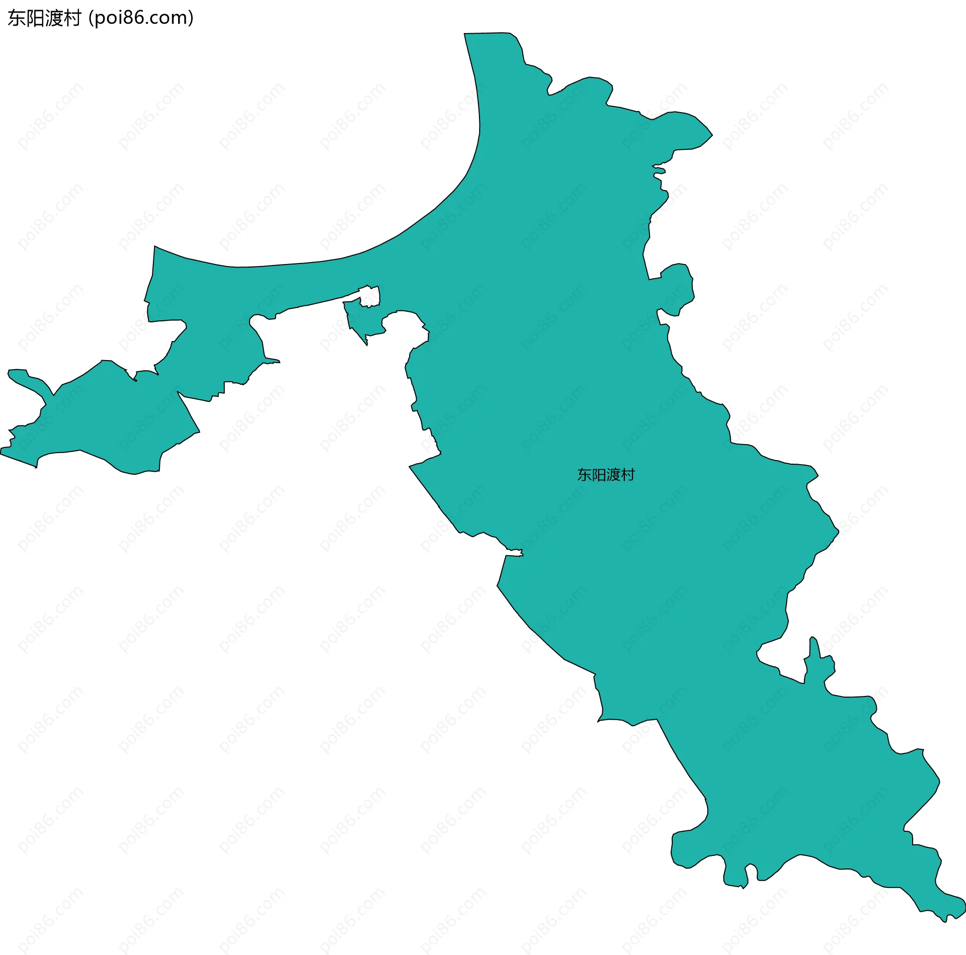 东阳渡村边界地图