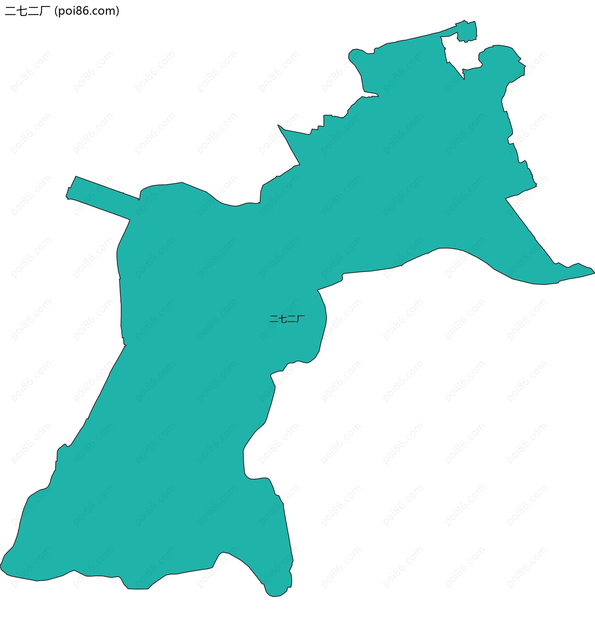 二七二厂边界地图