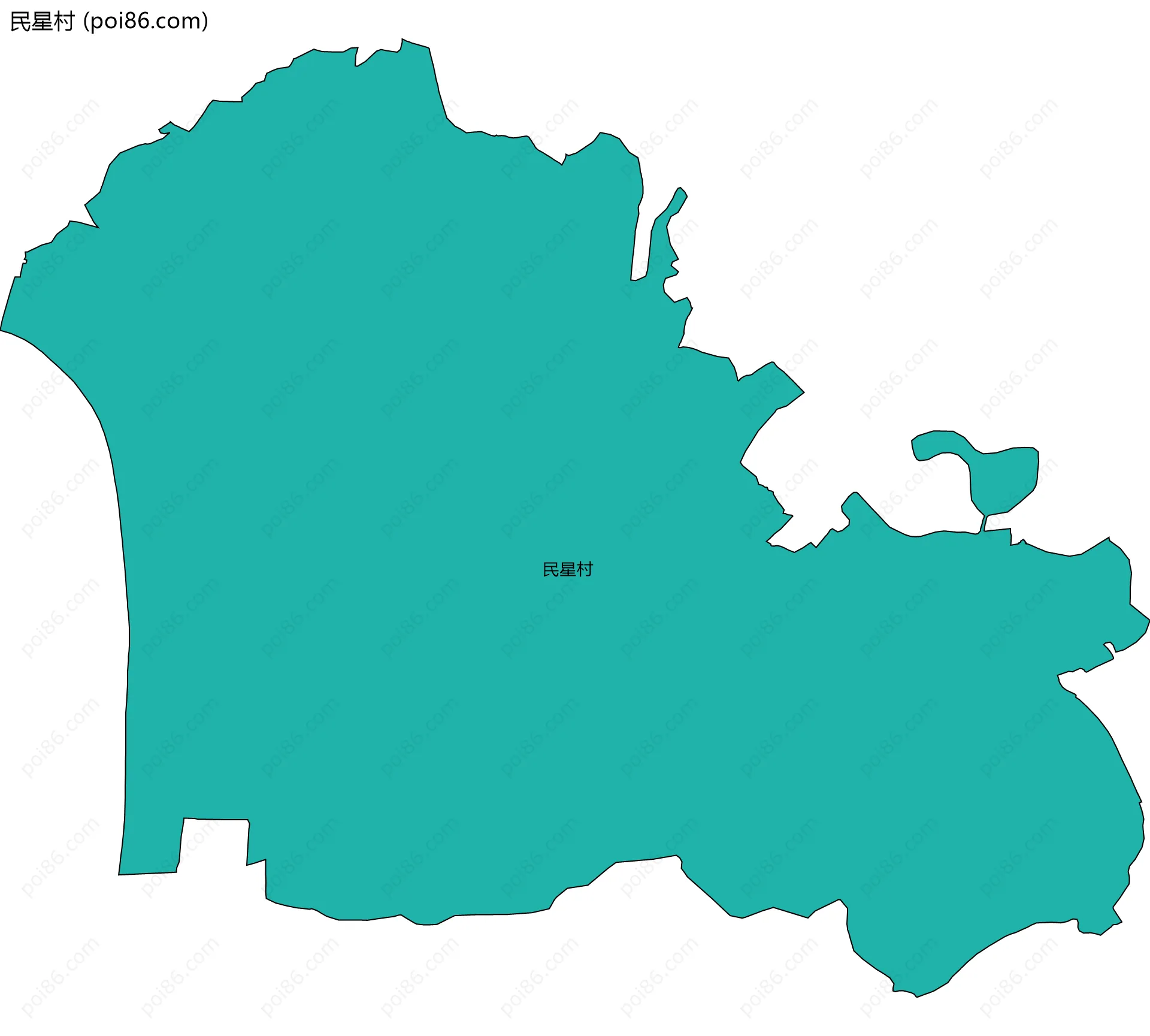 民星村边界地图