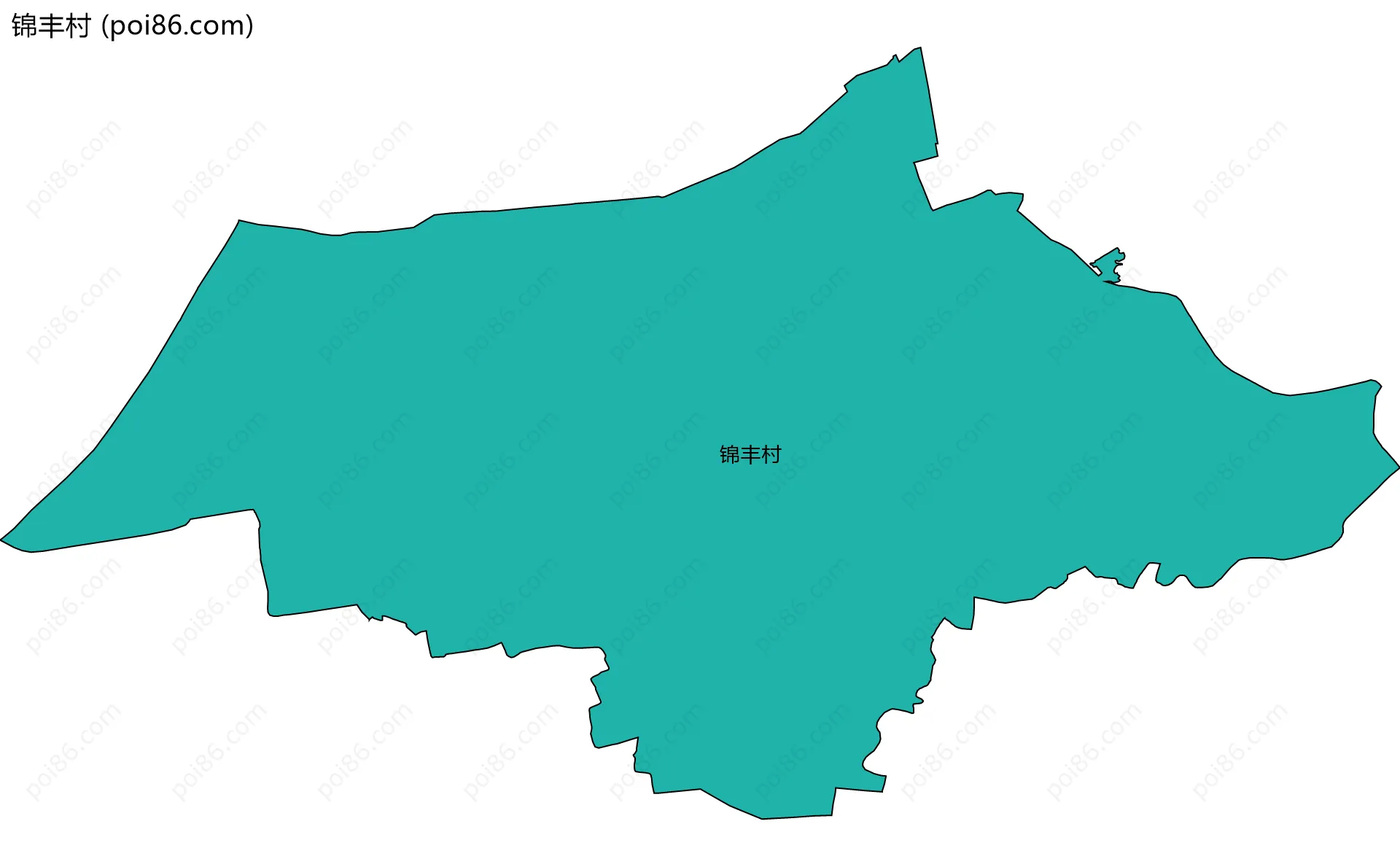 锦丰村边界地图