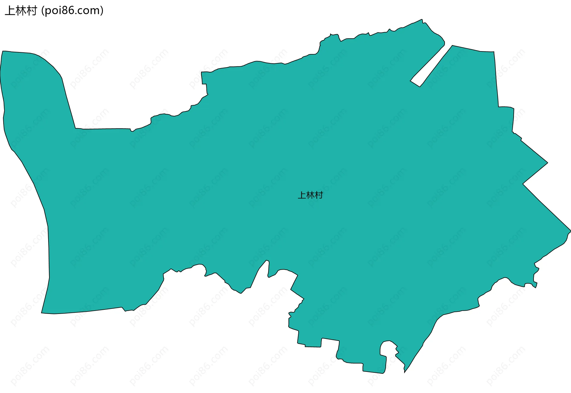 上林村边界地图