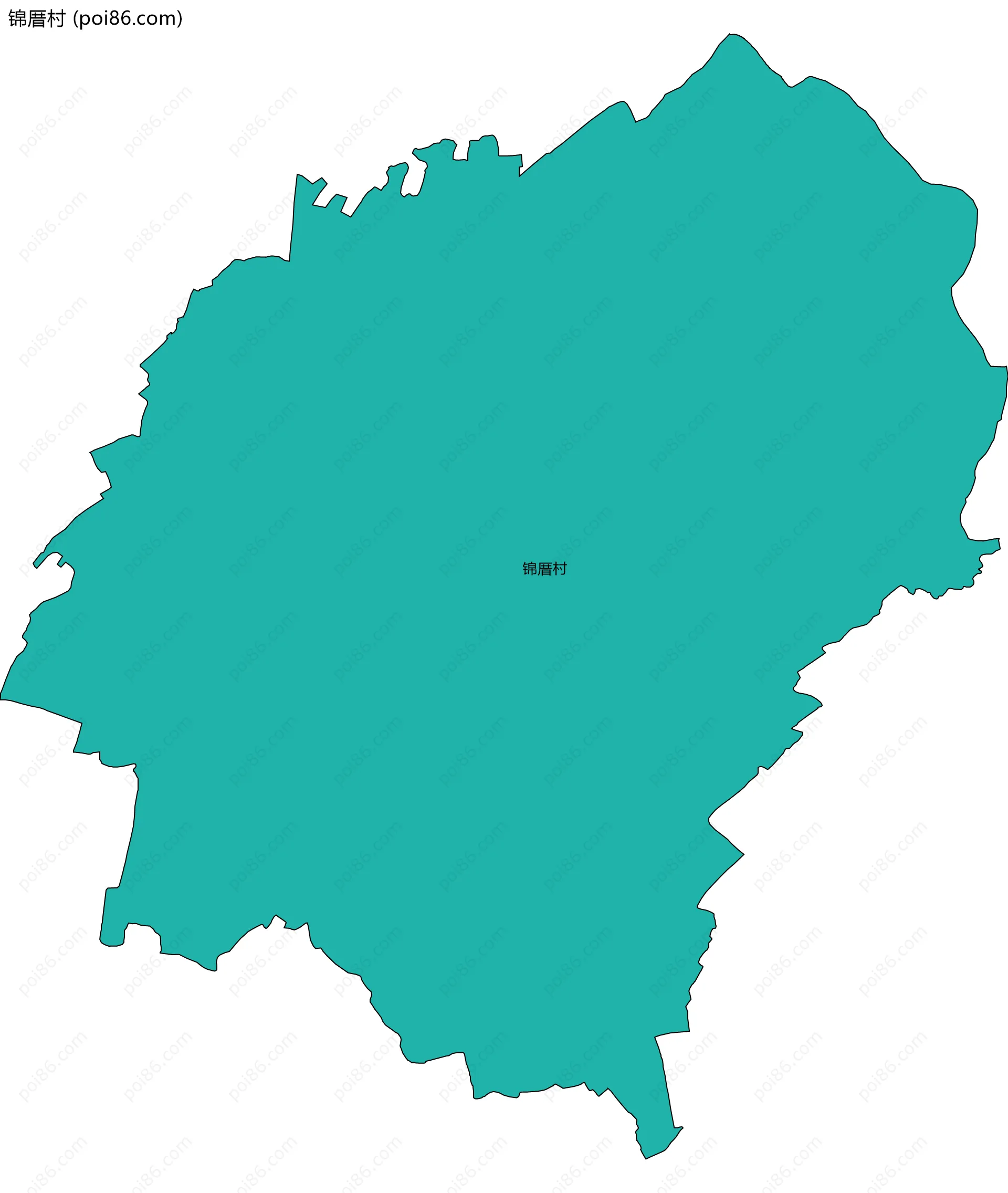 锦厝村边界地图