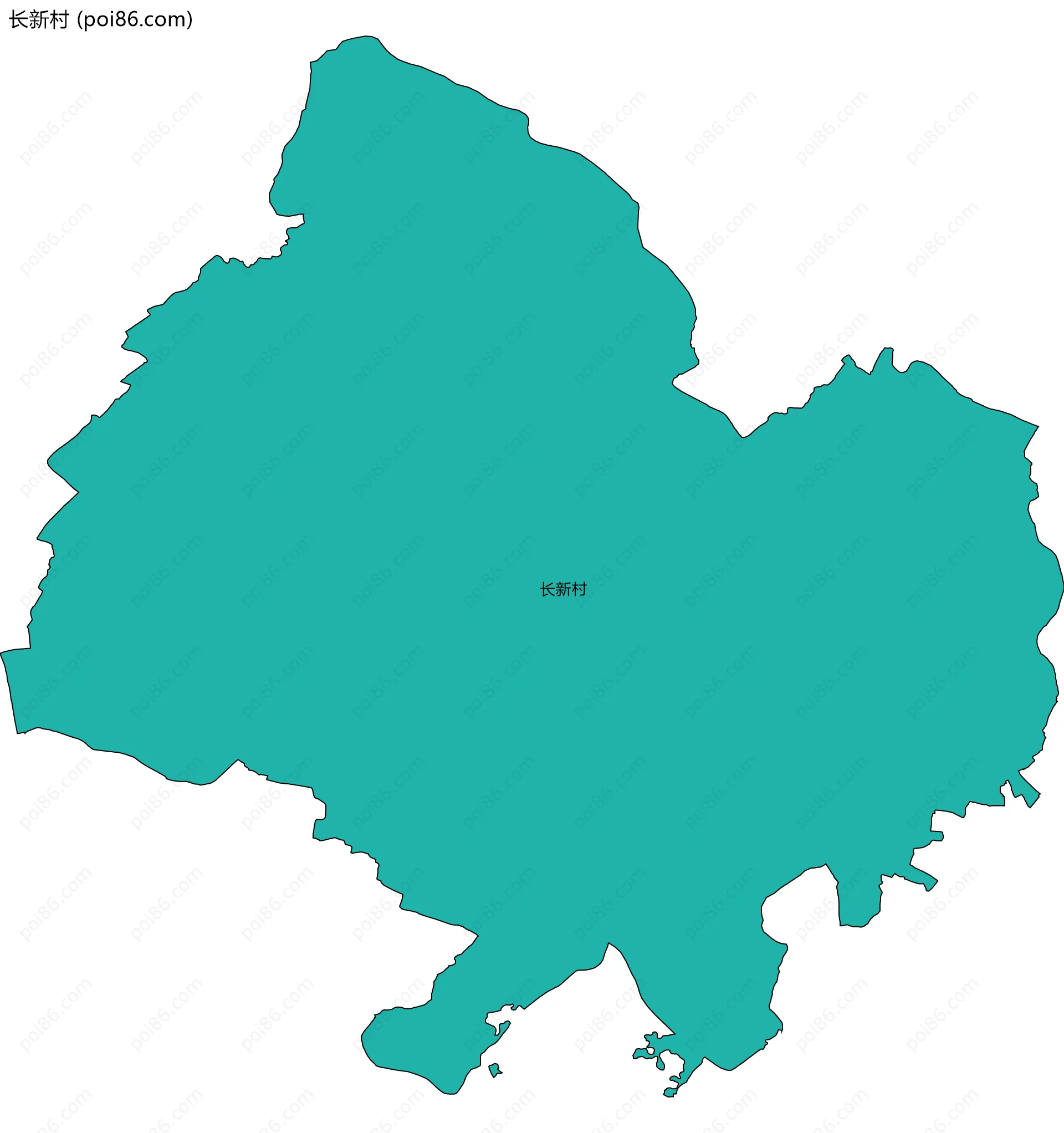 长新村边界地图