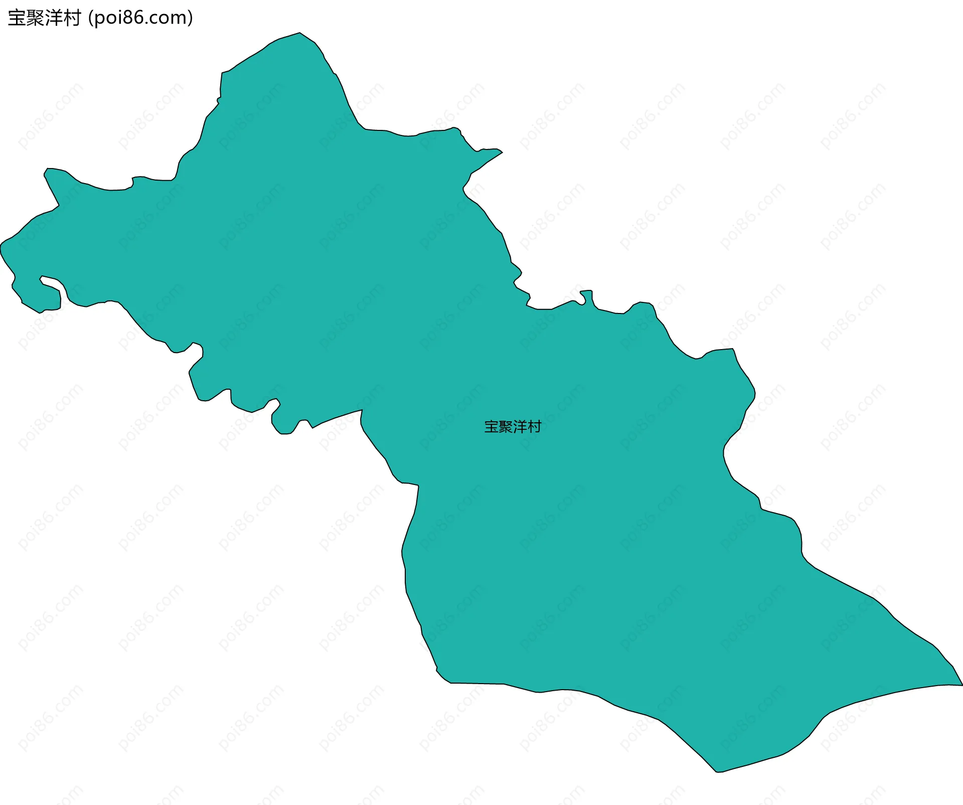 宝聚洋村边界地图