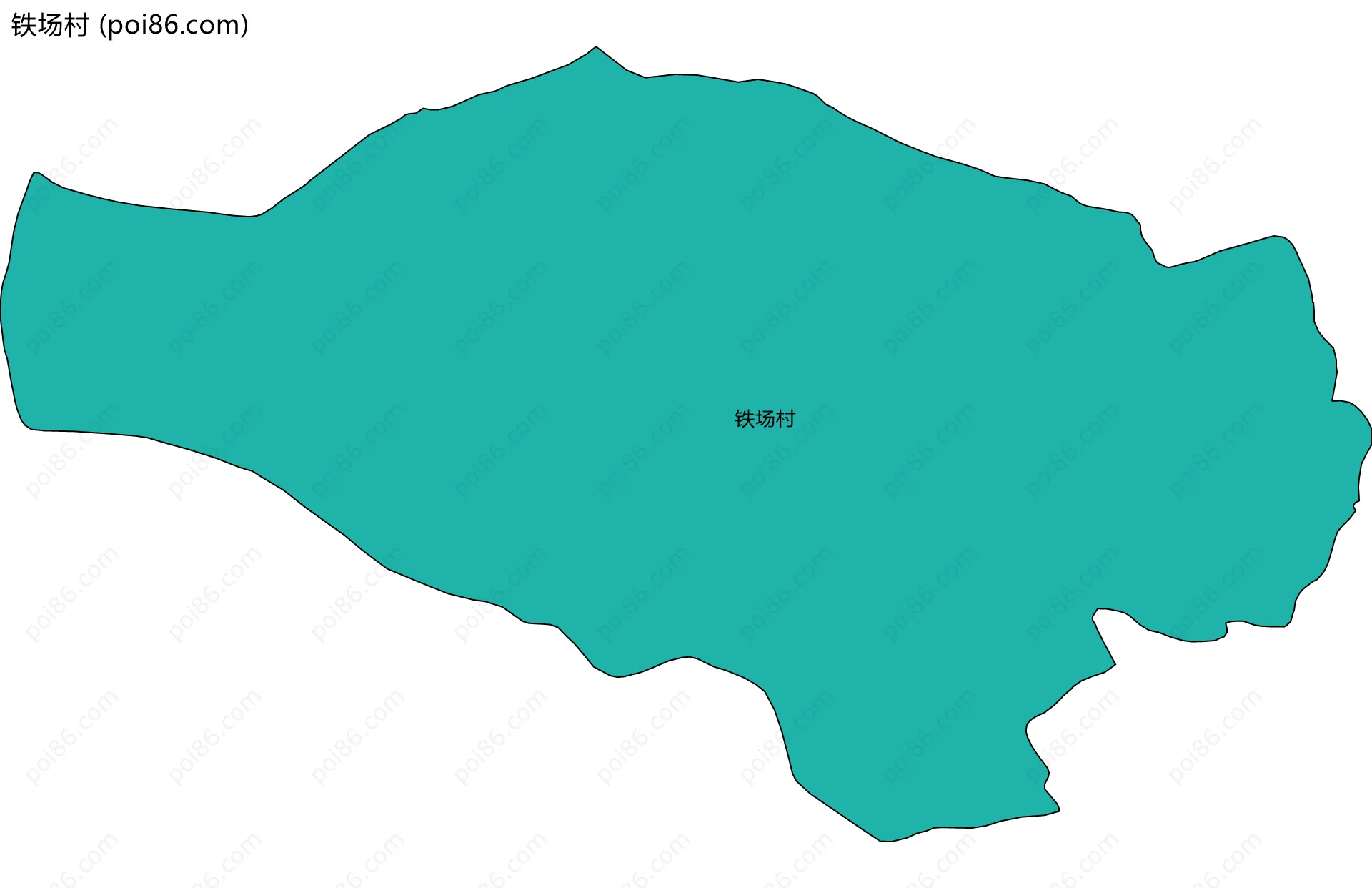 铁场村边界地图