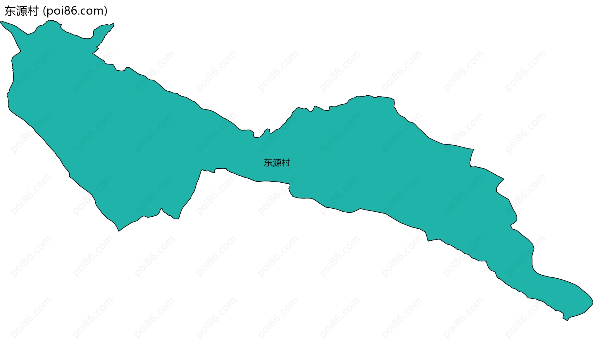 东源村边界地图