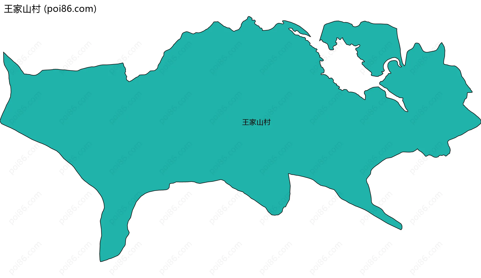 王家山村边界地图