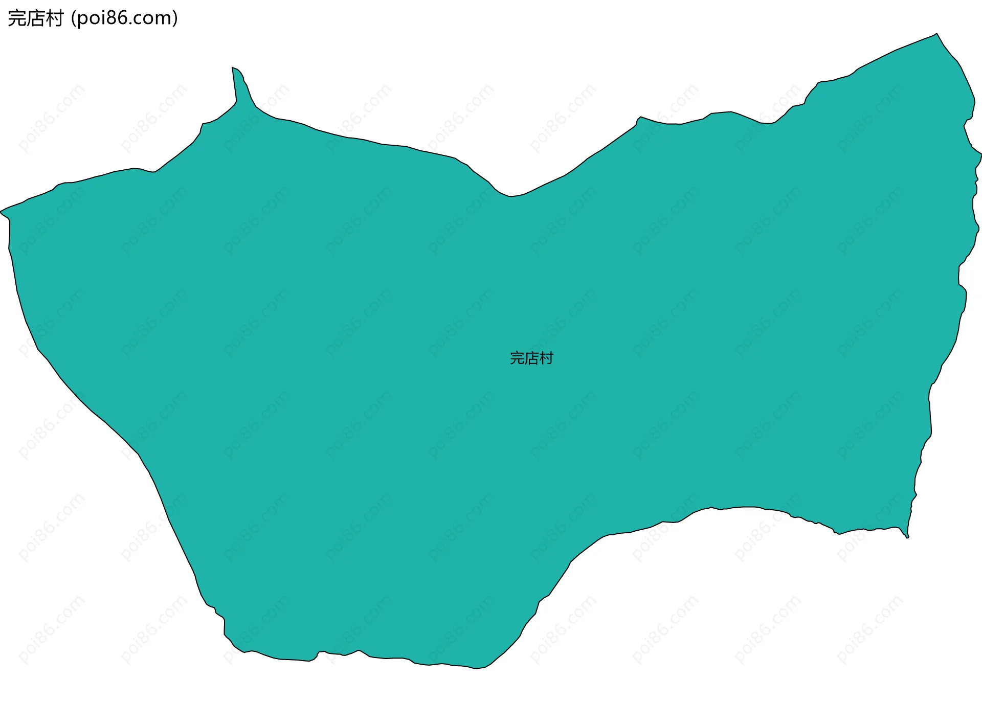 完店村边界地图