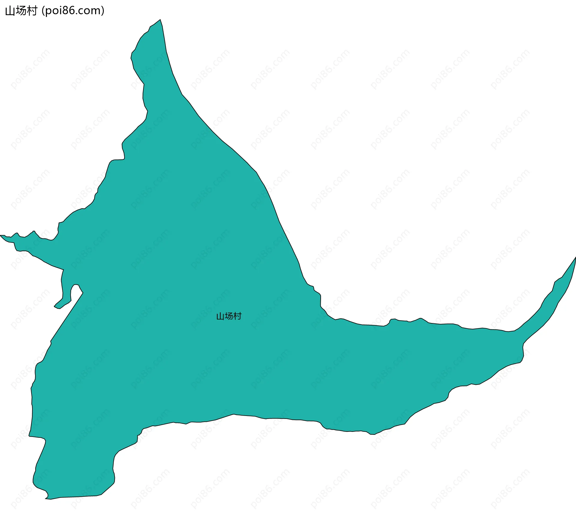 山场村边界地图