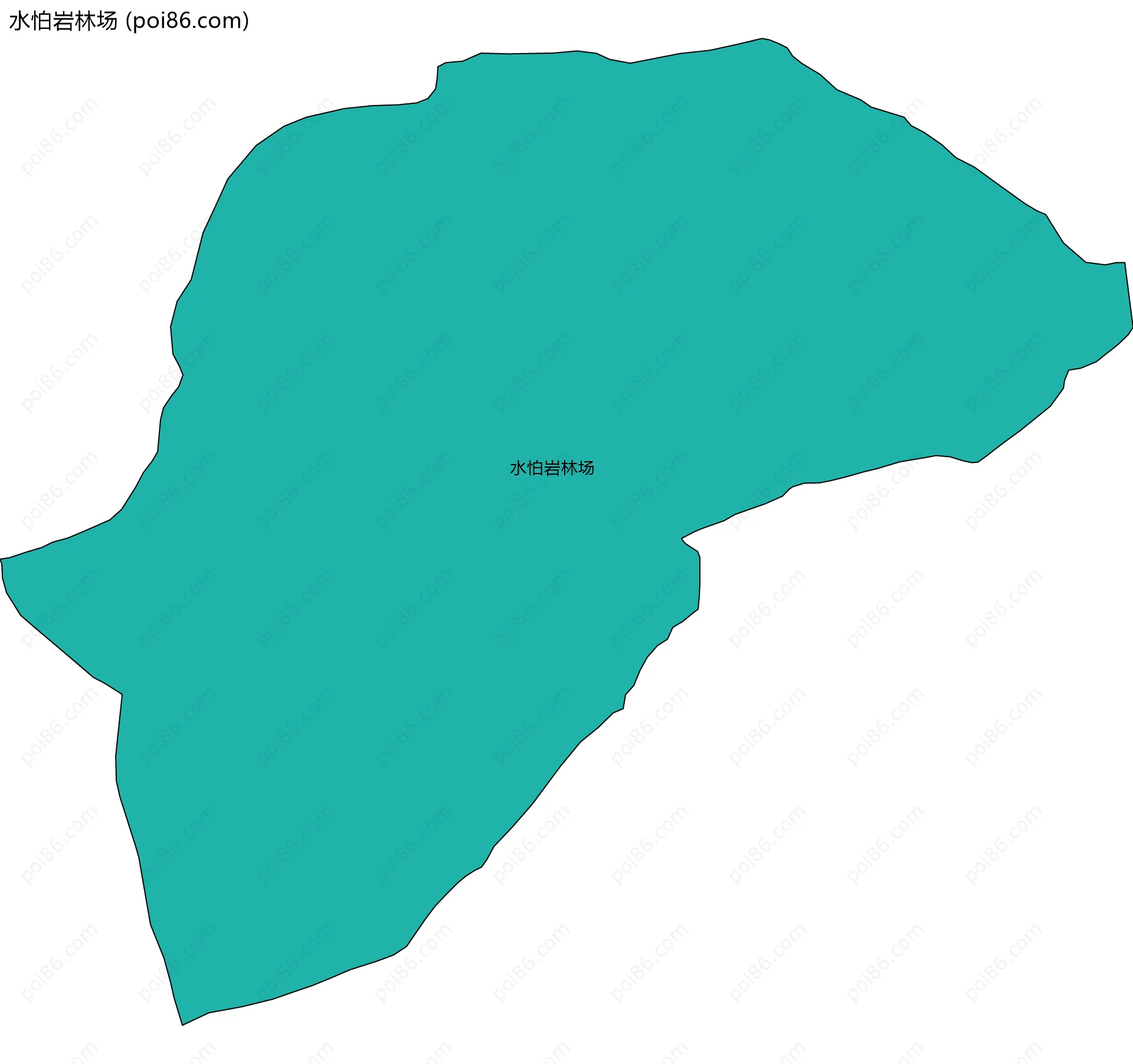 水怕岩林场边界地图