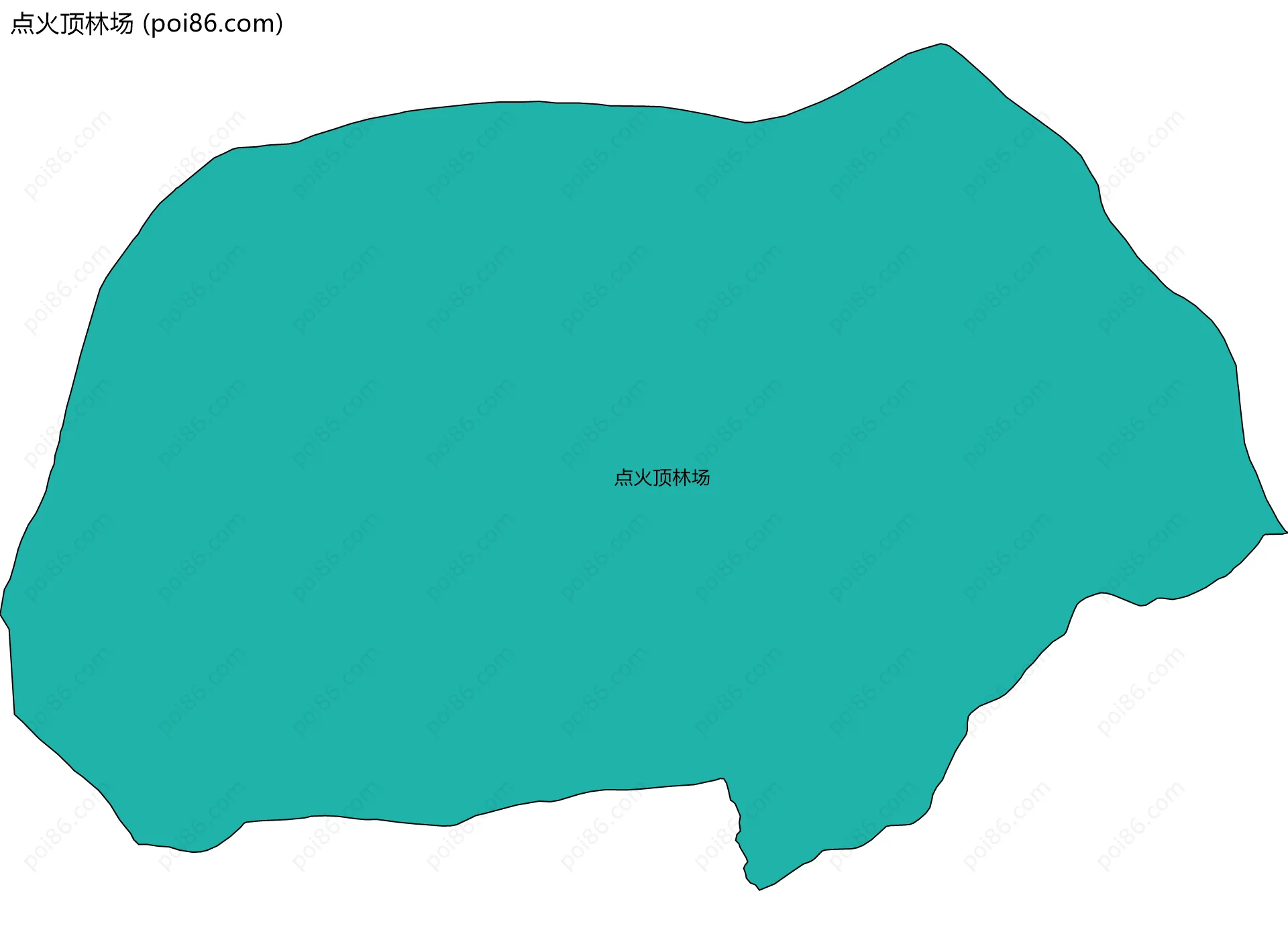 点火顶林场边界地图