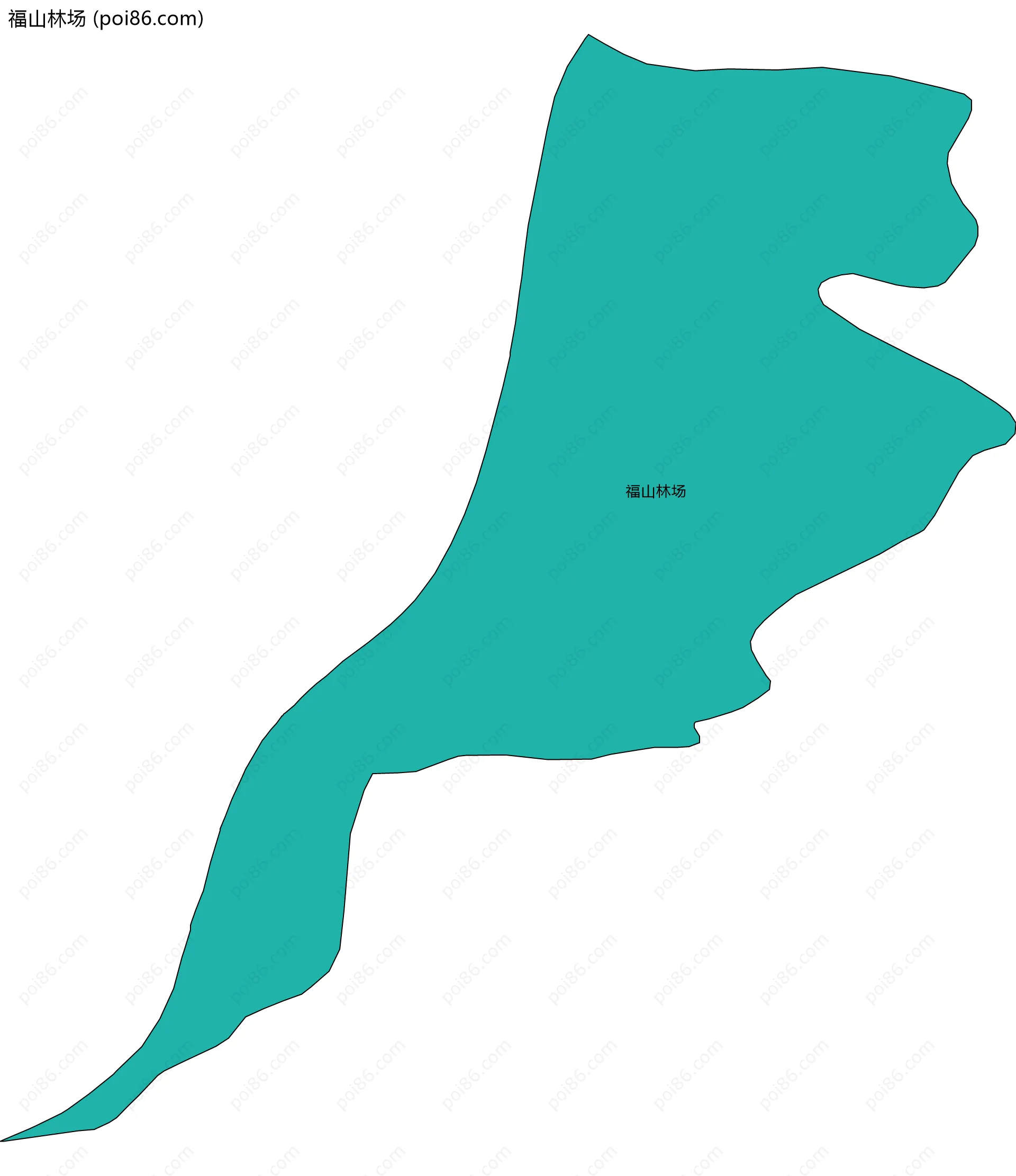 福山林场边界地图