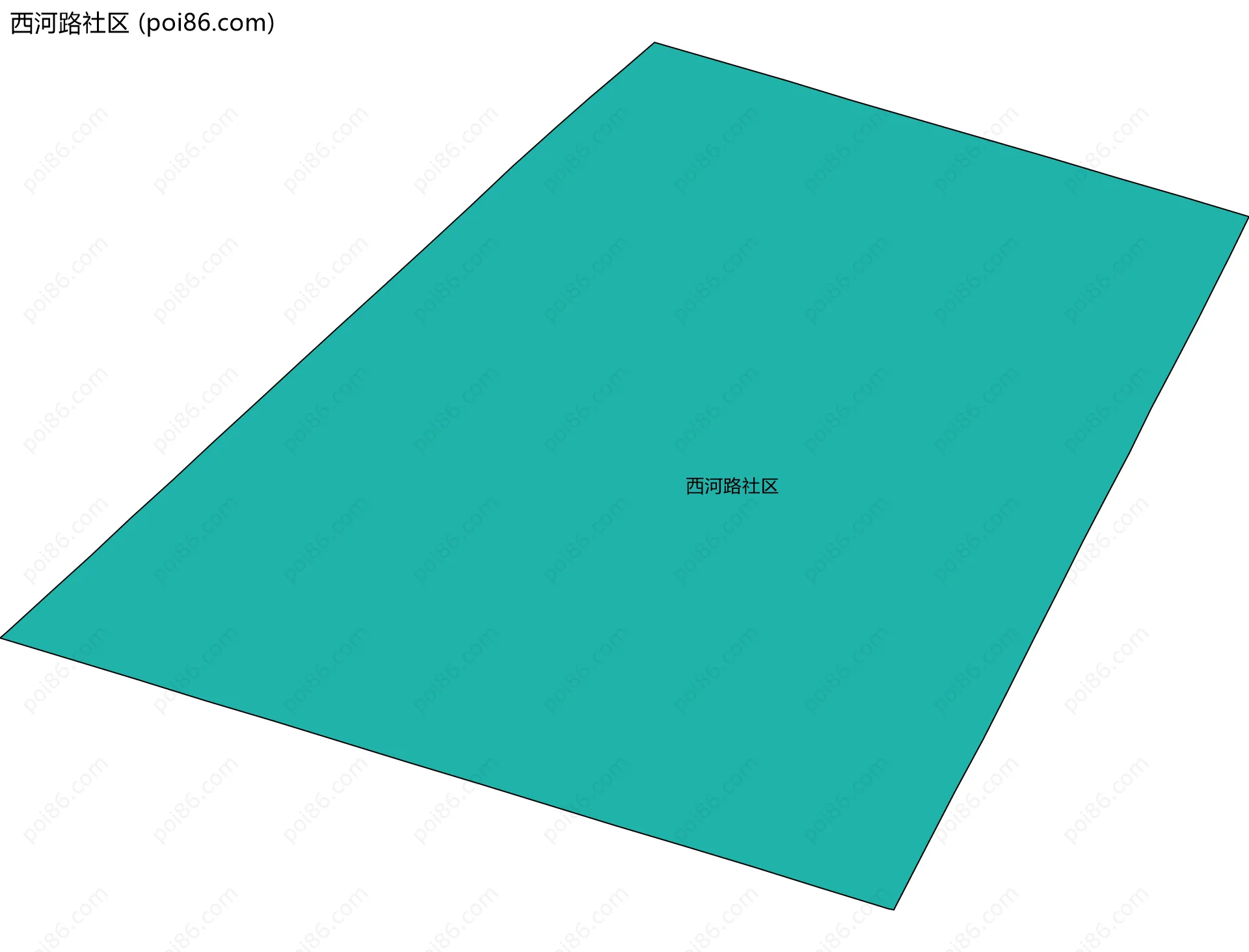 西河路社区边界地图