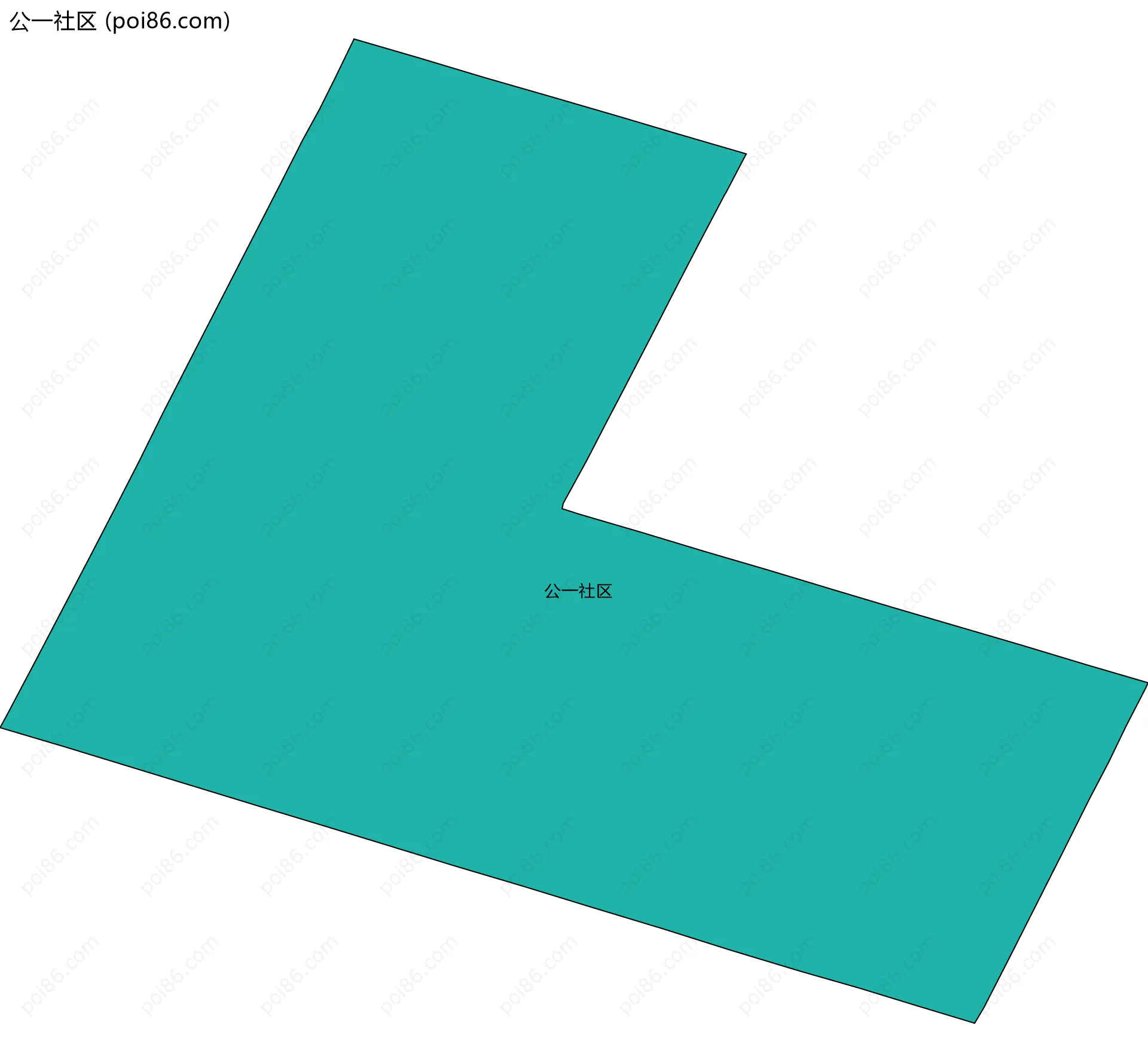 公一社区边界地图