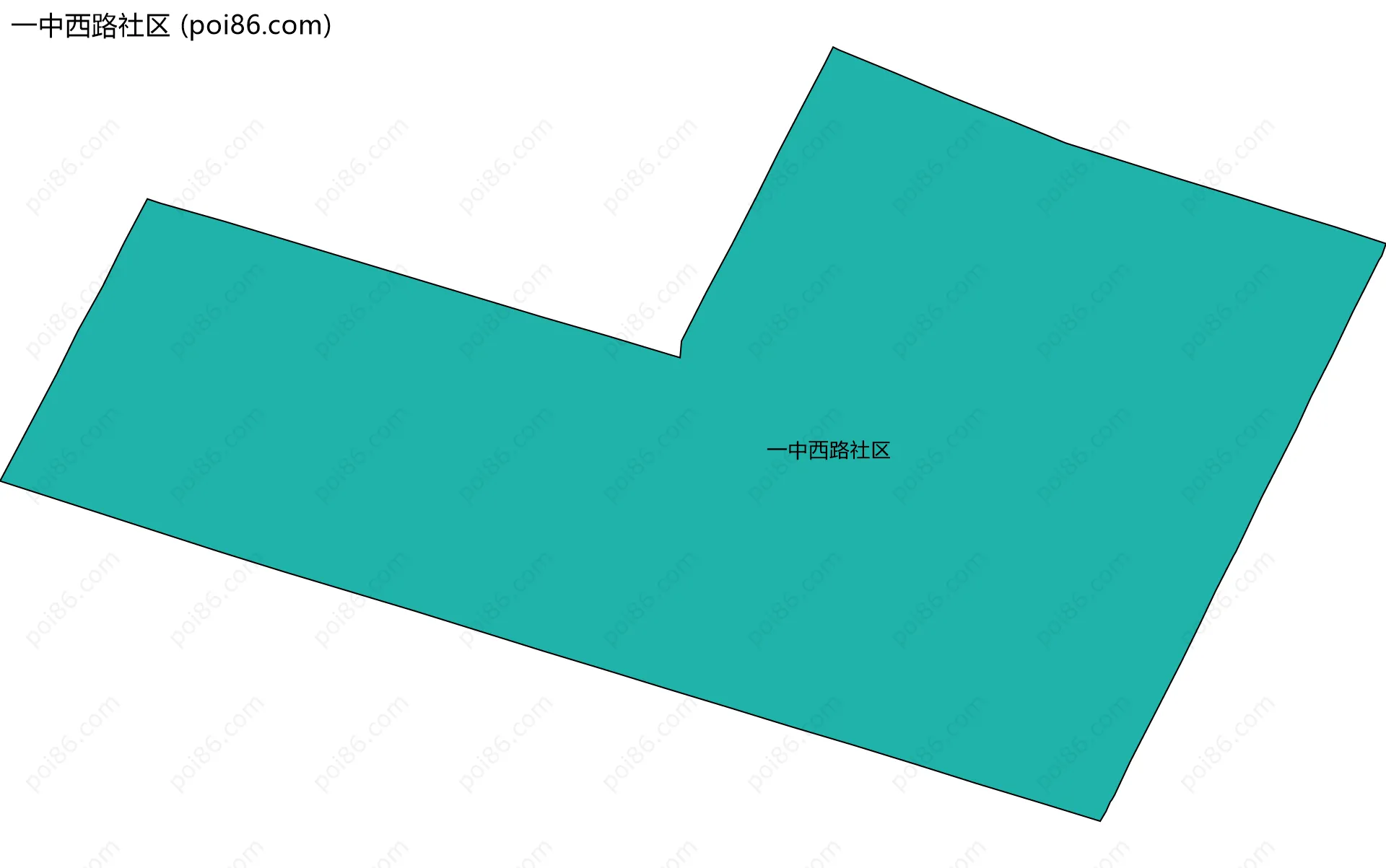 一中西路社区边界地图