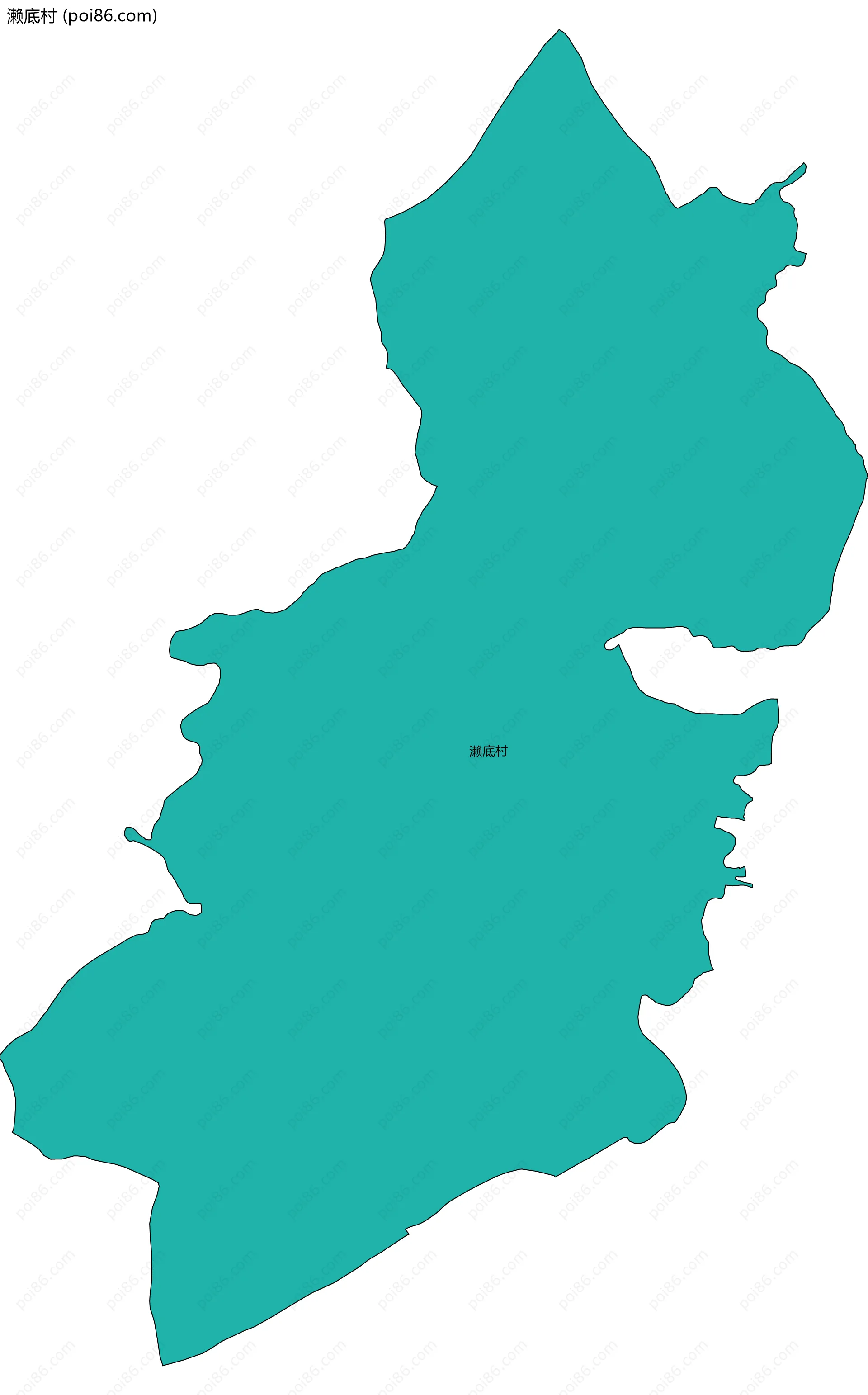 濑底村边界地图