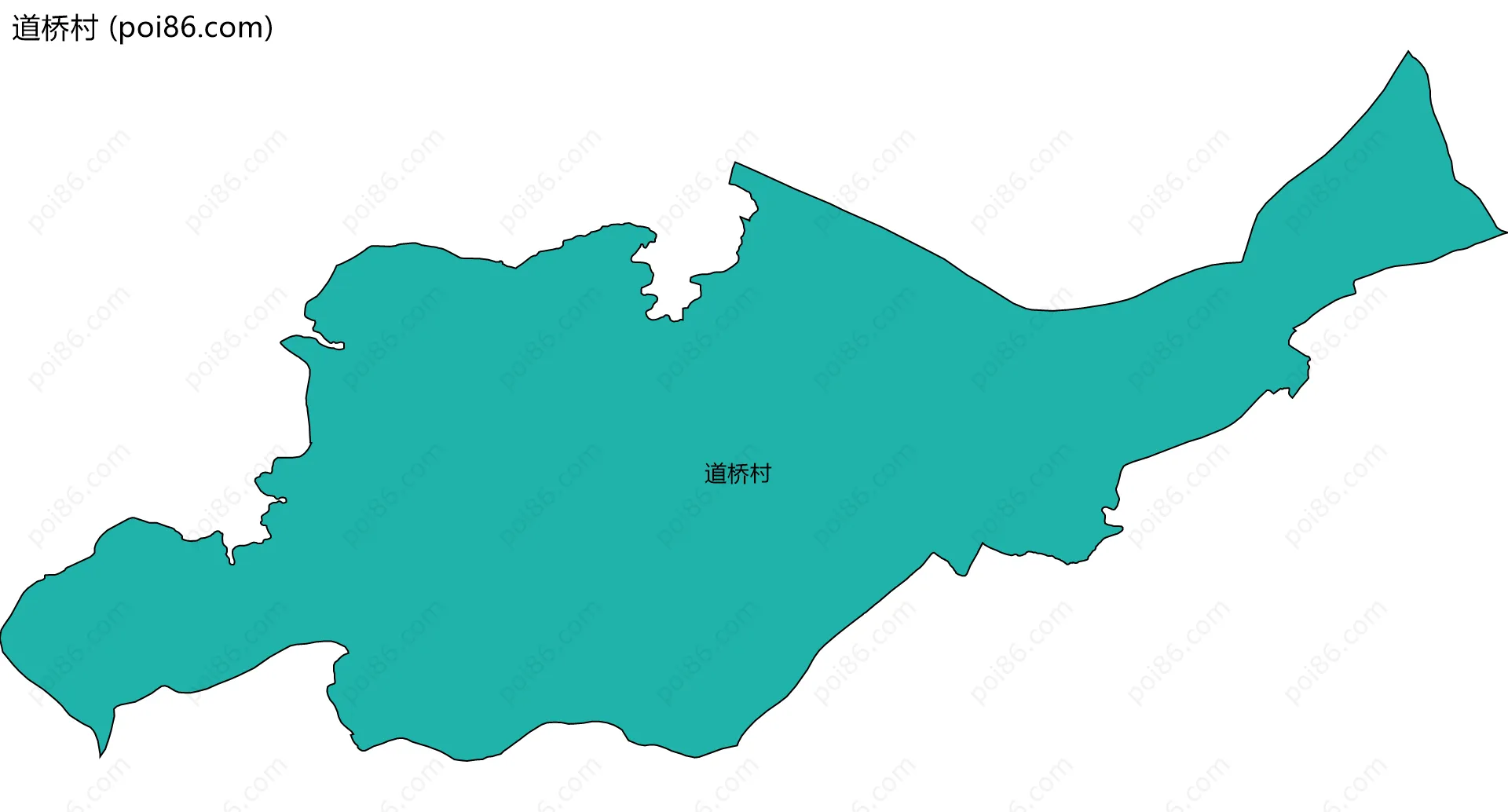 道桥村边界地图