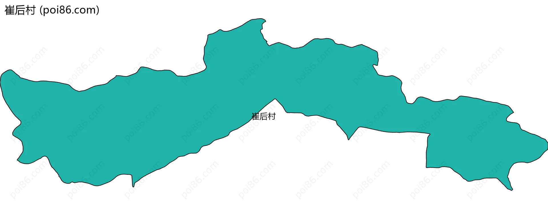 崔后村边界地图