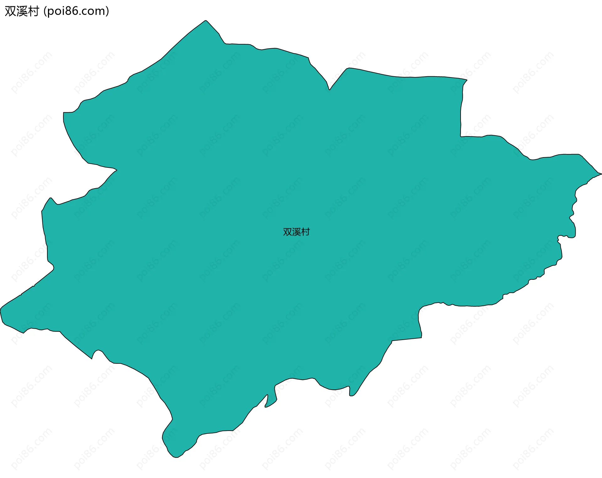 双溪村边界地图