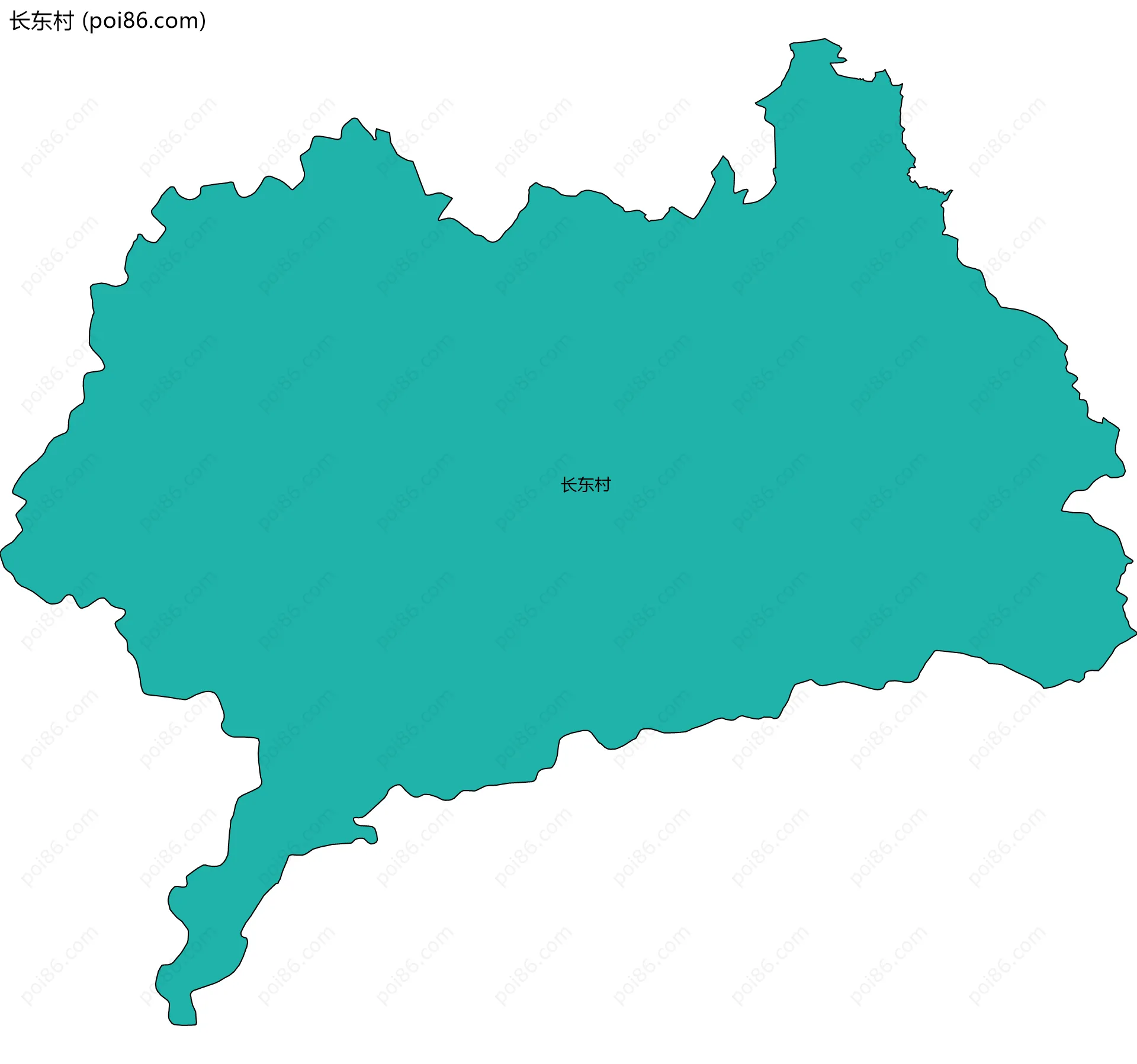 长东村边界地图