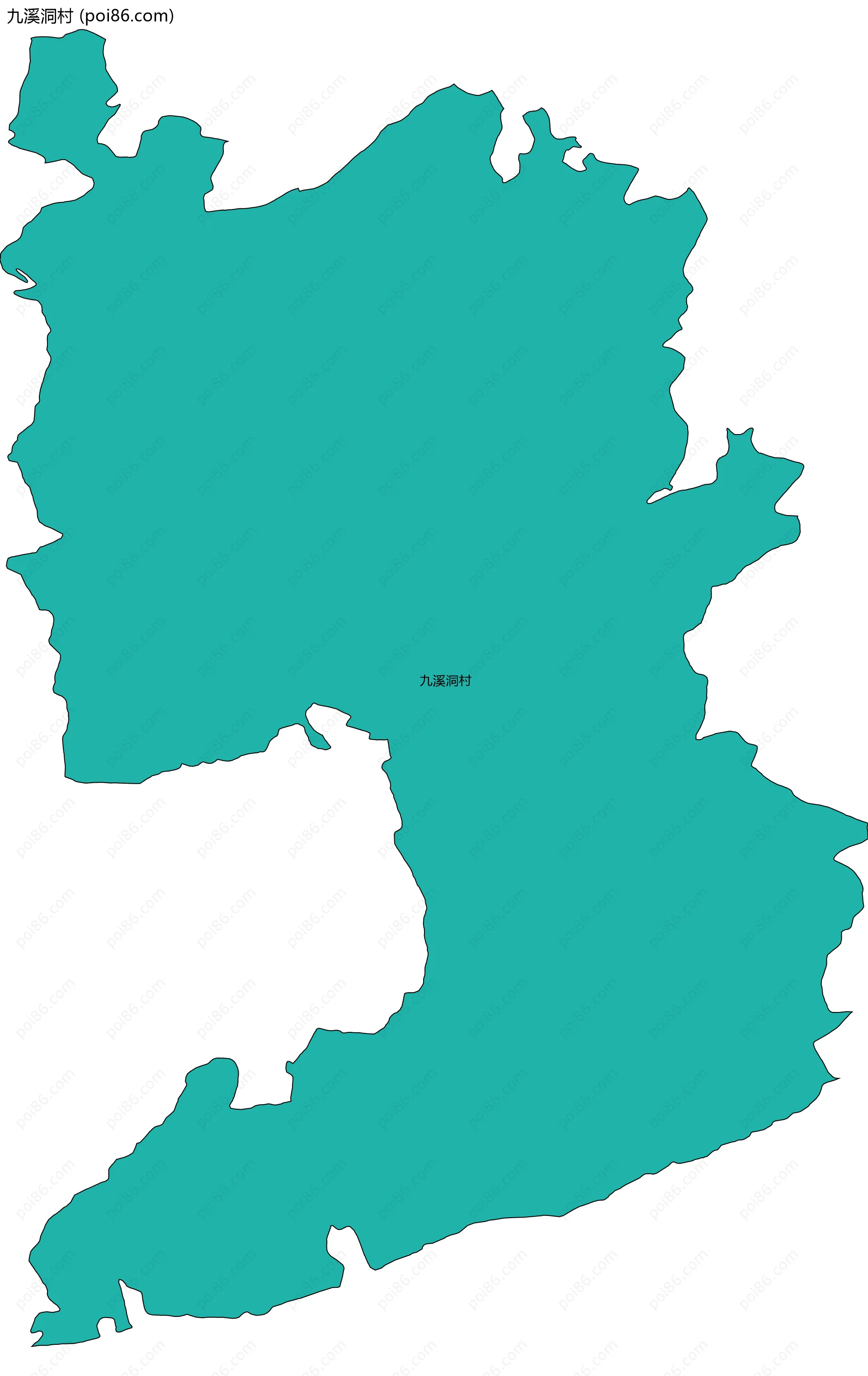 九溪洞村边界地图