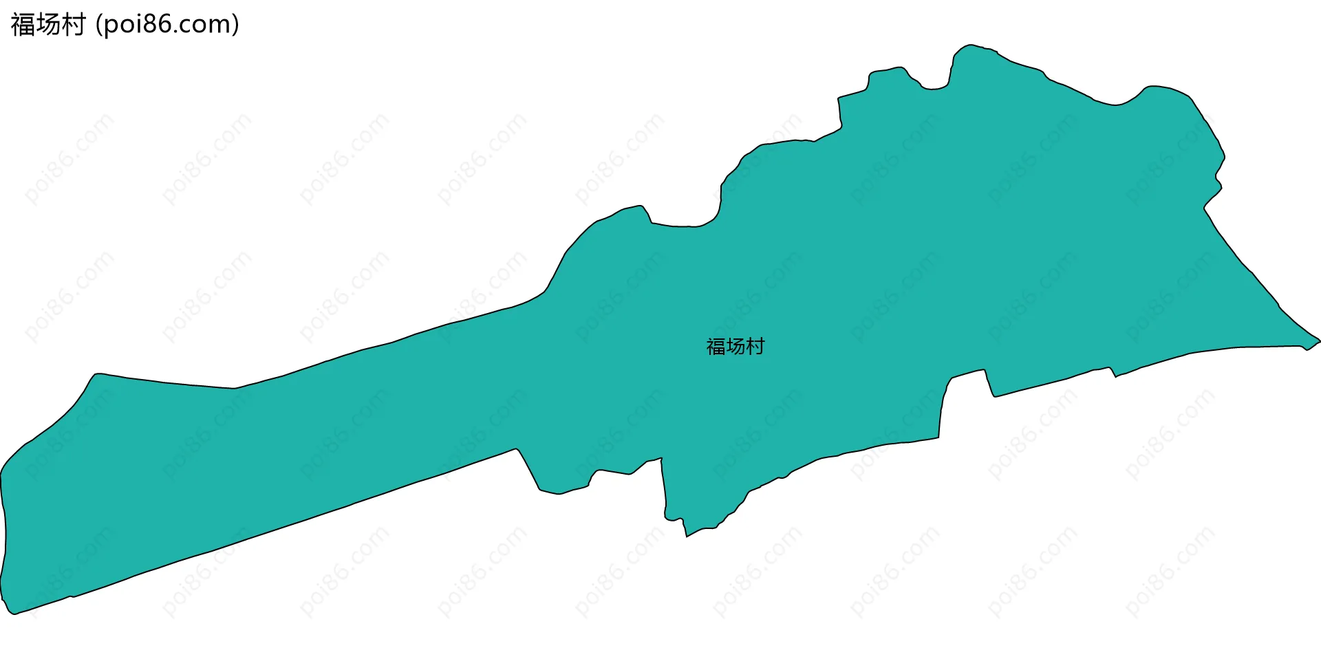 福场村边界地图