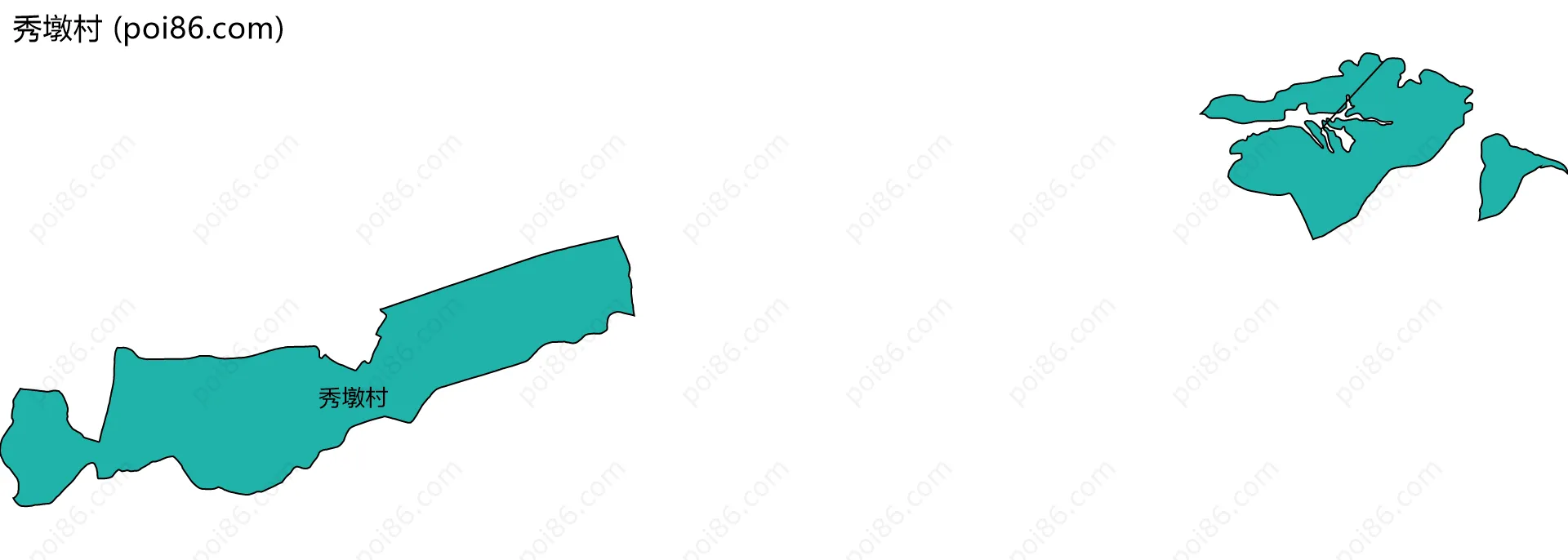秀墩村边界地图
