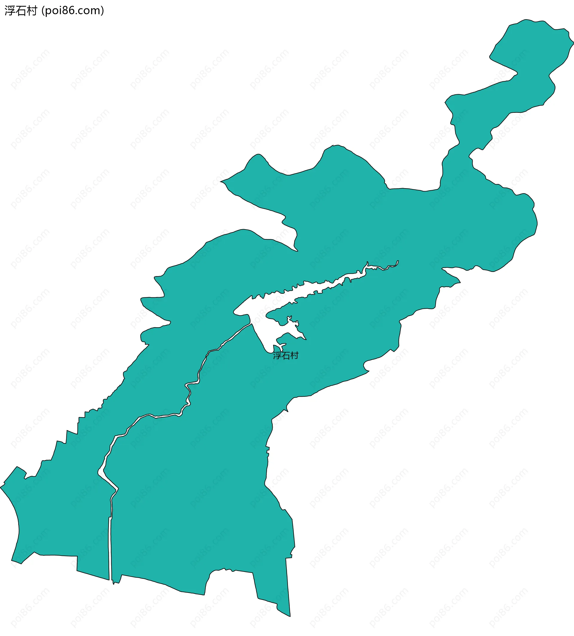 浮石村边界地图