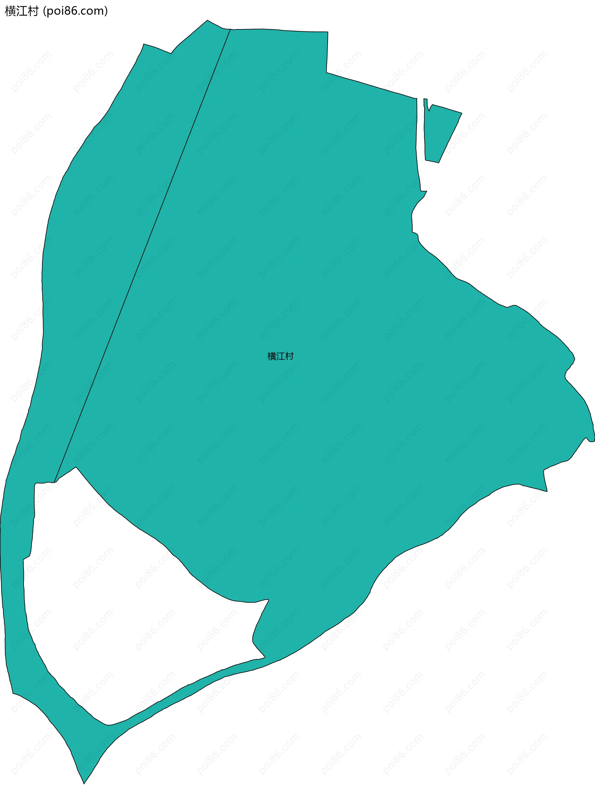 横江村边界地图