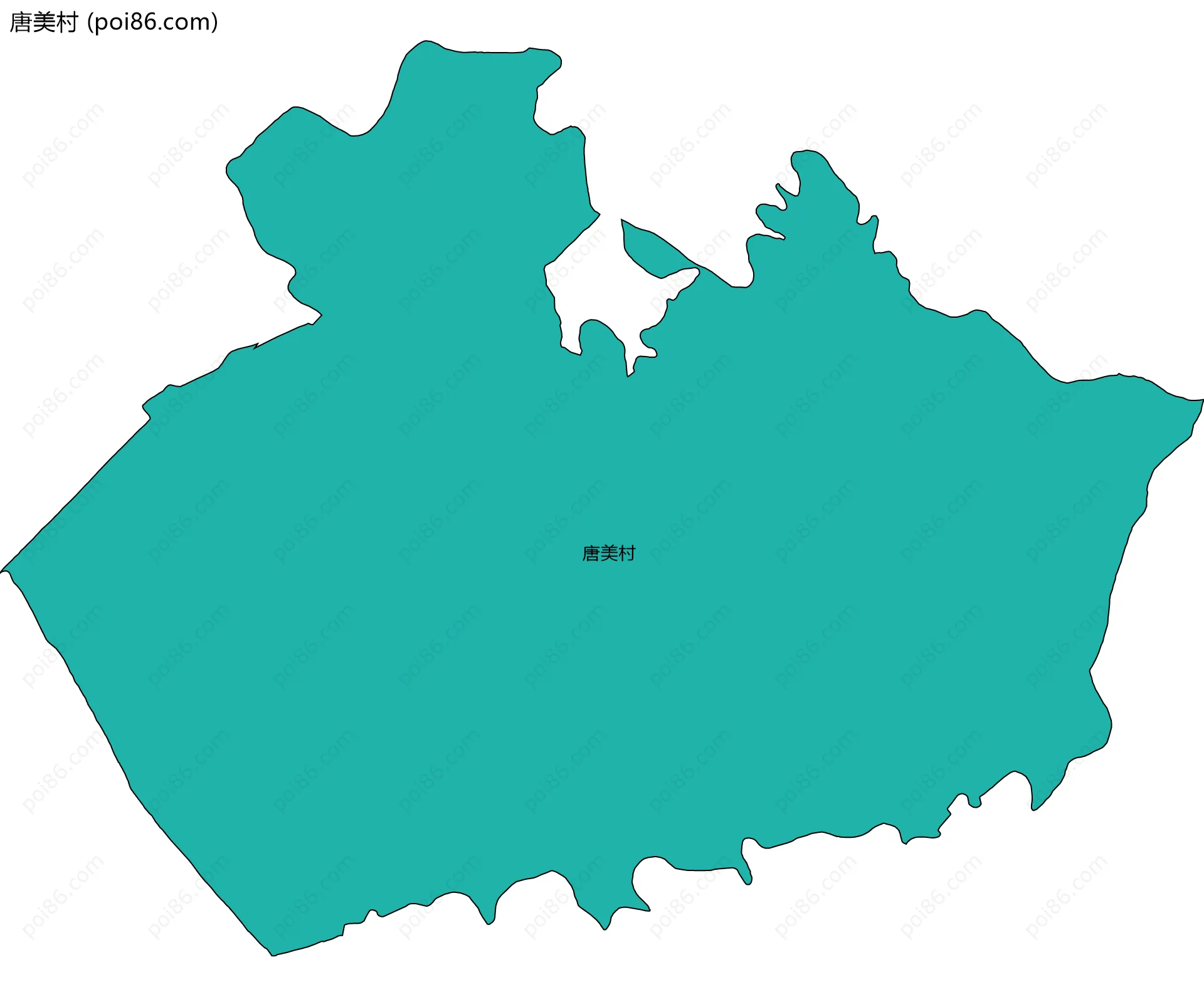 唐美村边界地图