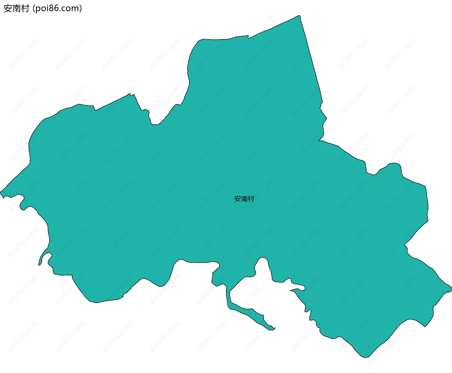 安南村边界地图
