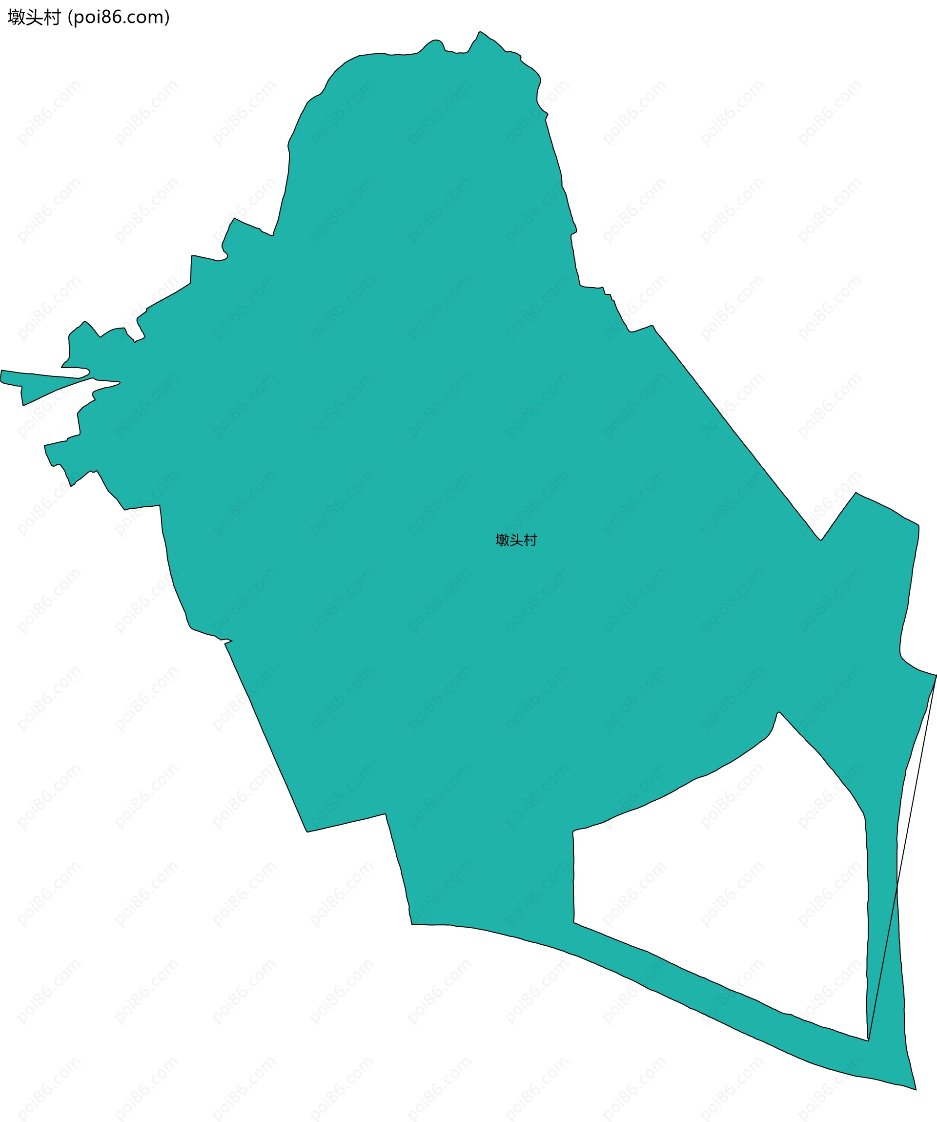 墩头村边界地图